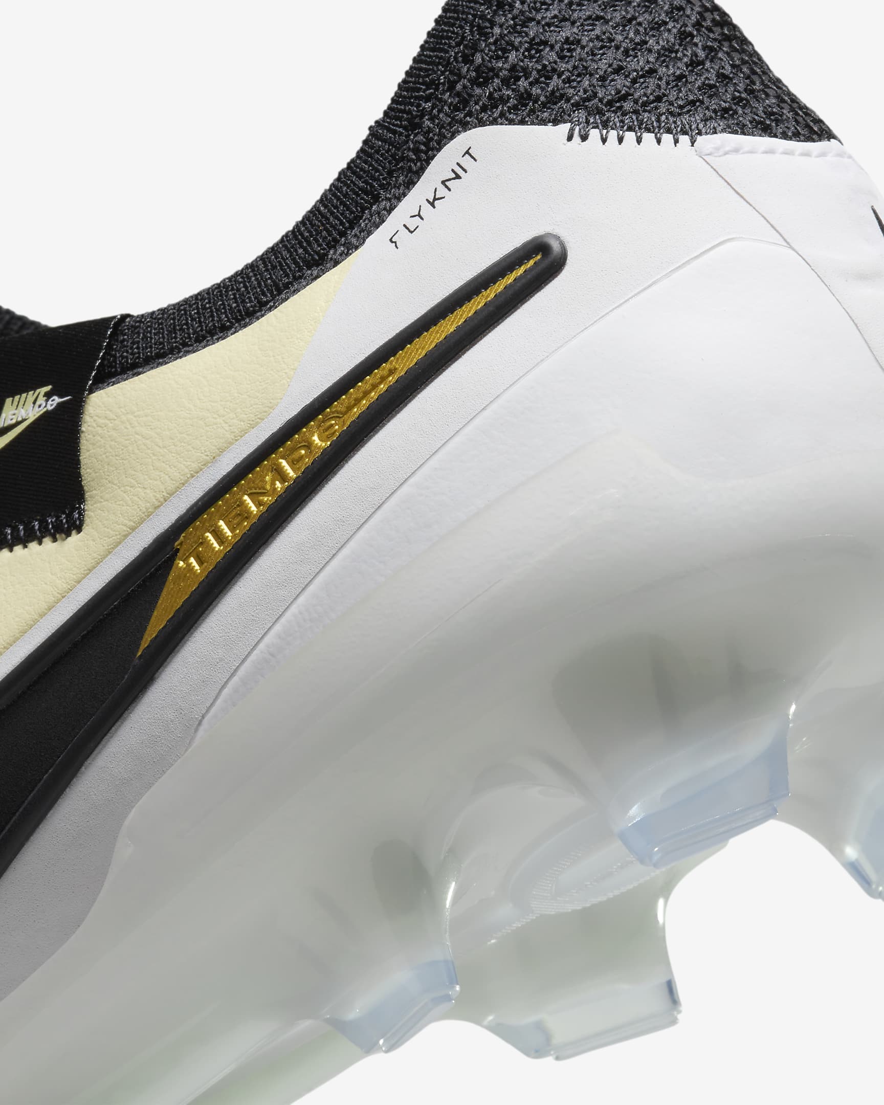 Nike Tiempo Legend 10 Elite Firm-Ground Low-Top Soccer Cleats - Lemonade/Metallic Gold Coin/Black