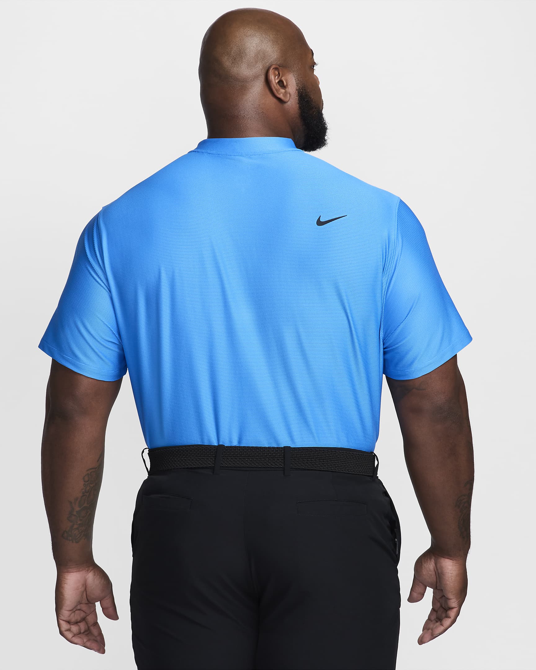 Polo de golf Dri-FIT Nike Tour pour homme - Light Photo Blue/Noir