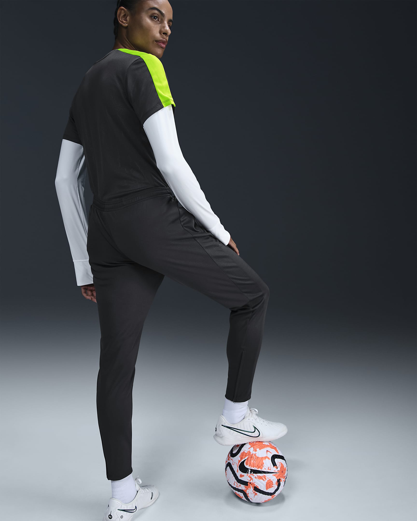 Nike Dri-FIT Academy Women's Football Pants - Anthracite/Volt