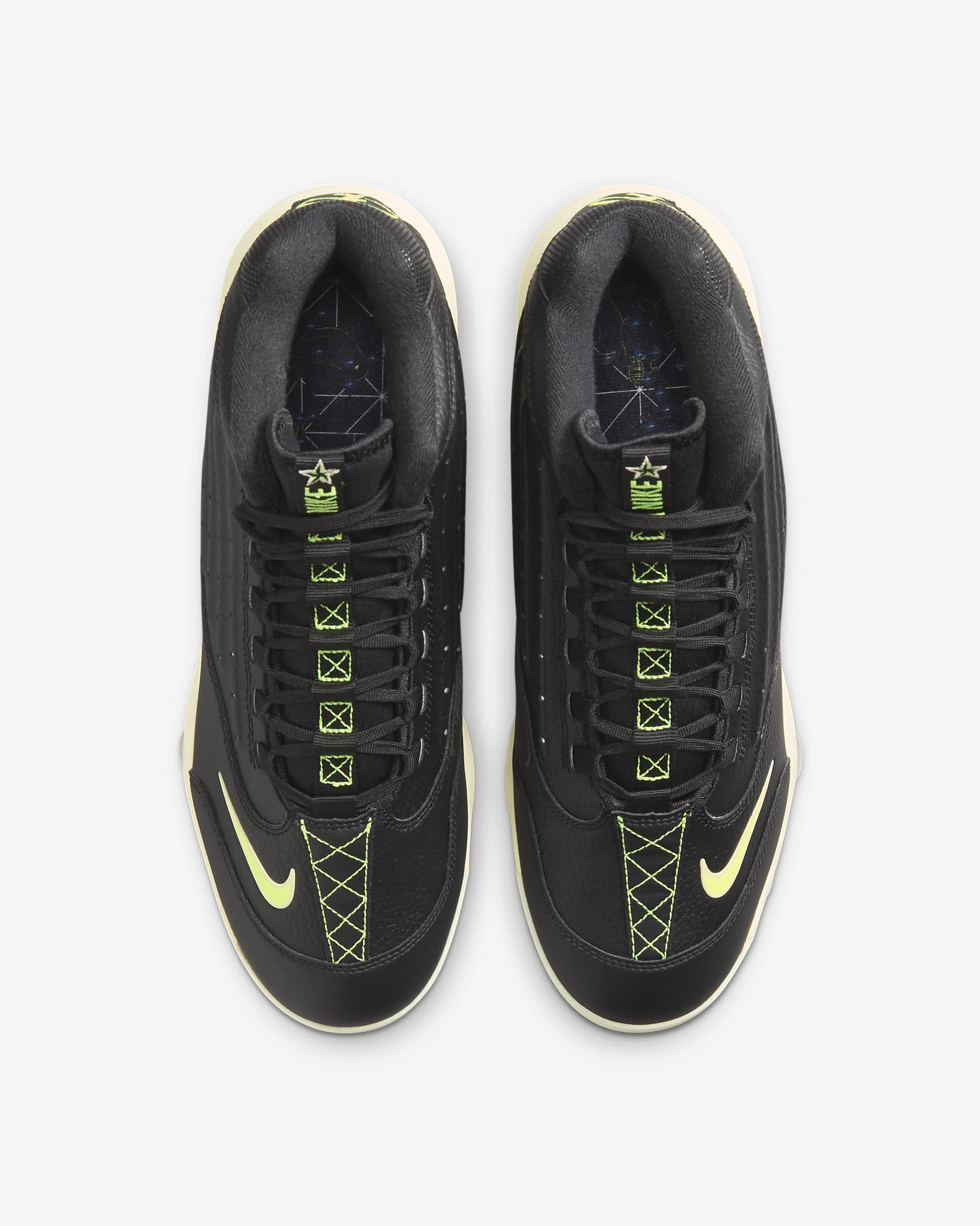 Nike Griffey 2 MCS Men's Baseball Cleats - Black/Volt