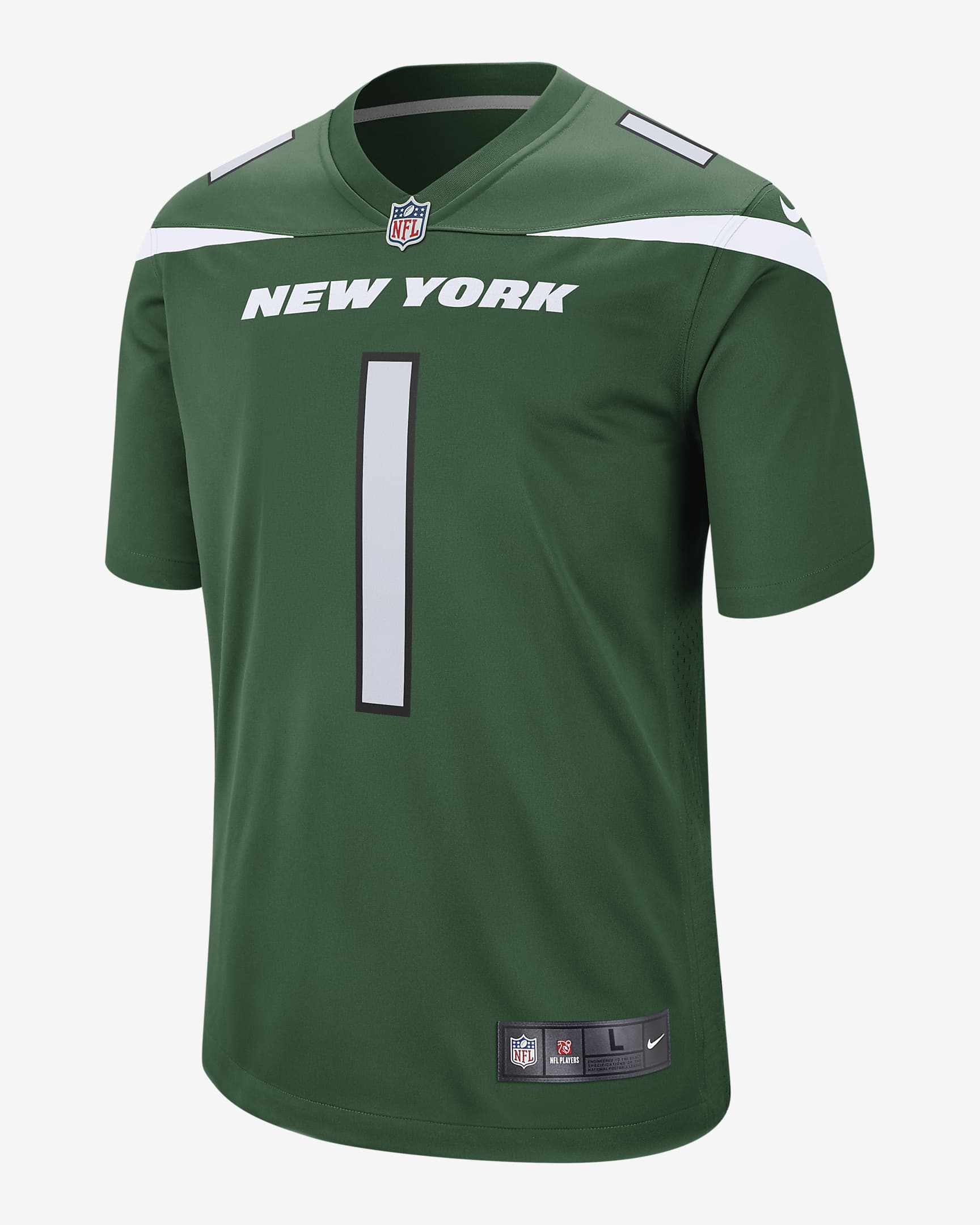 NFL New York Jets (Ahmad Gardner) Men's Game Football Jersey.