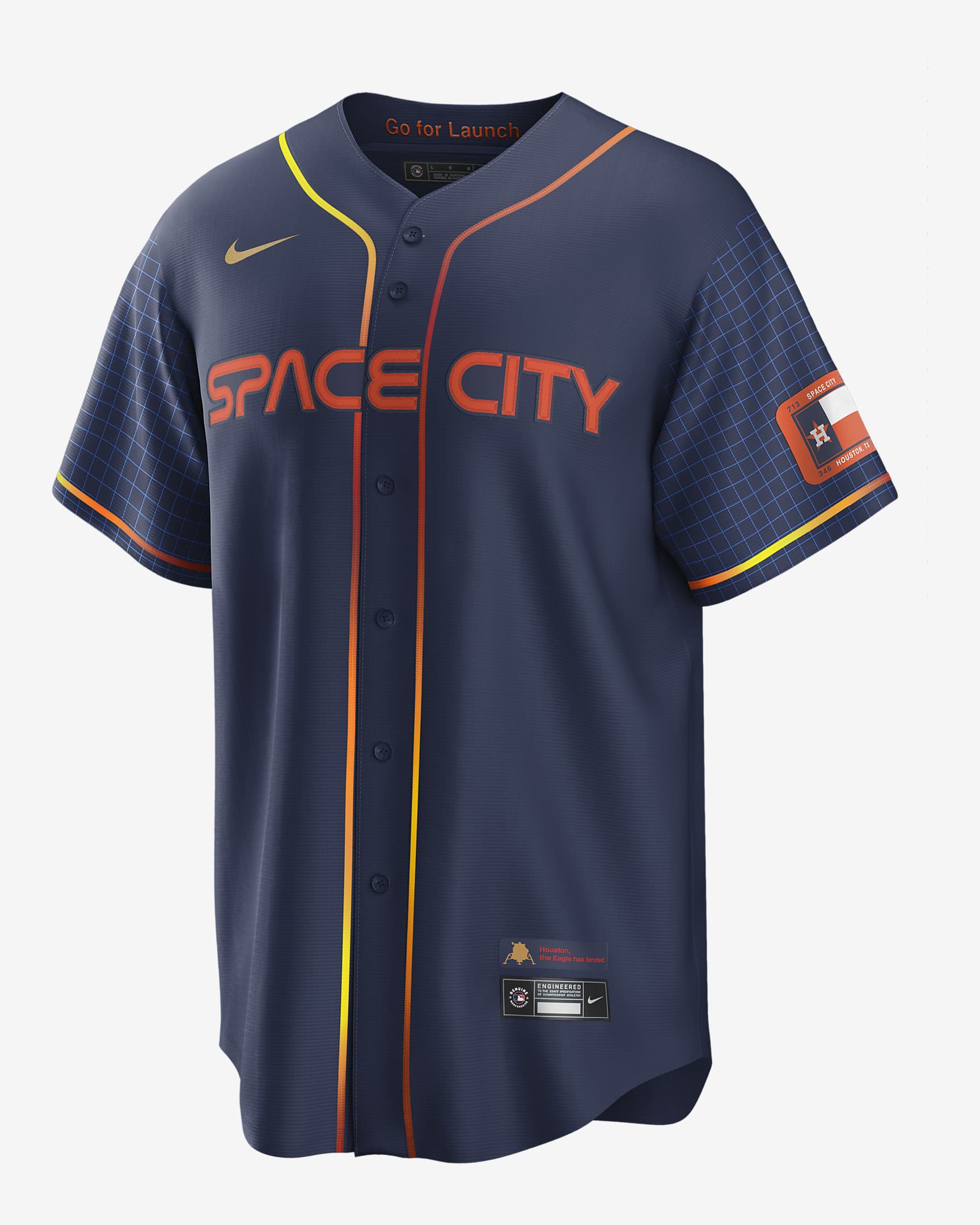 MLB Houston Astros City Connect (Alex Bregman) Men's Replica Baseball Jersey - Navy/Navy