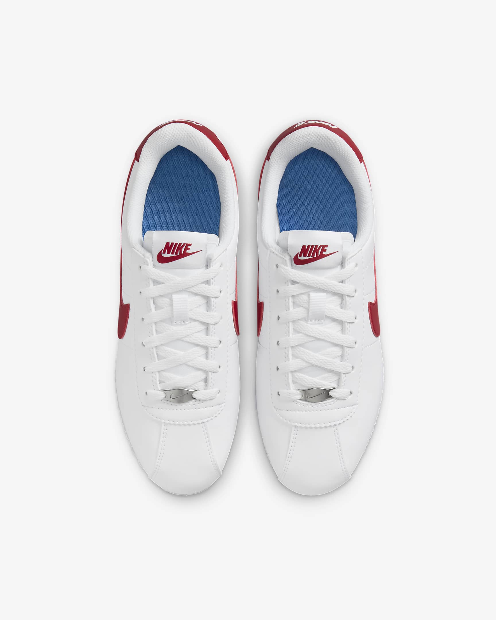 Nike Cortez Older Kids' Shoes - White/Varsity Blue/Varsity Red