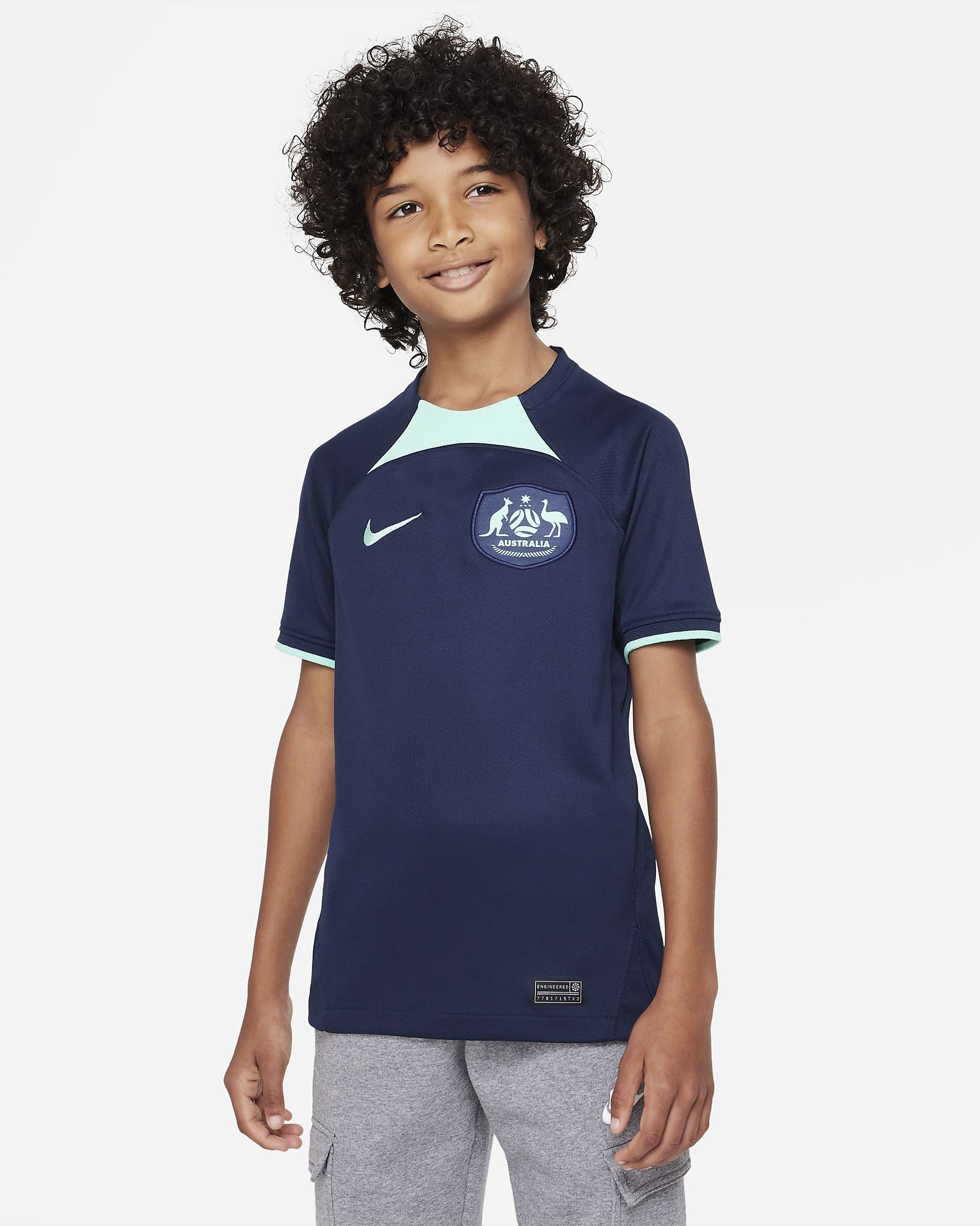 Australia 2022/23 Stadium Away Big Kids' Nike Dri-FIT Soccer Jersey ...