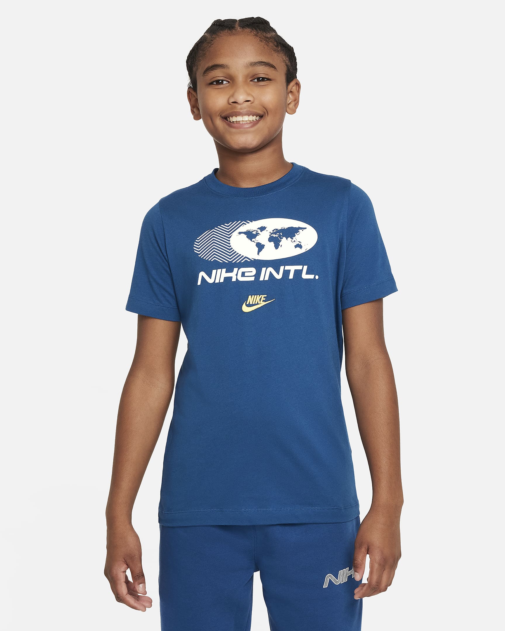 Nike Sportswear Amplify Big Kids' T-Shirt - Court Blue