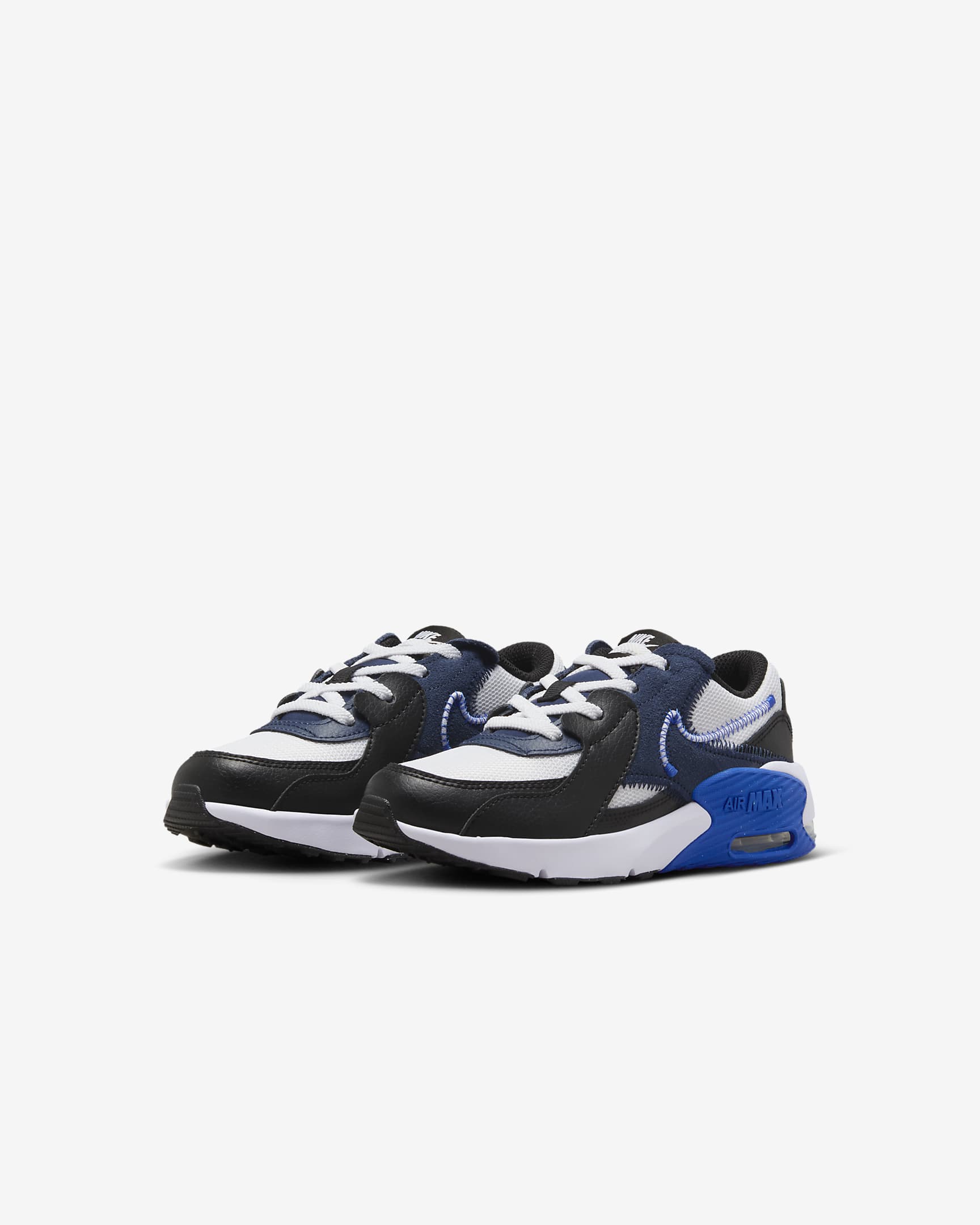 รองเท้าเด็กเล็ก Nike Air Max Excee - ขาว/ดำ/Midnight Navy/Hyper Royal