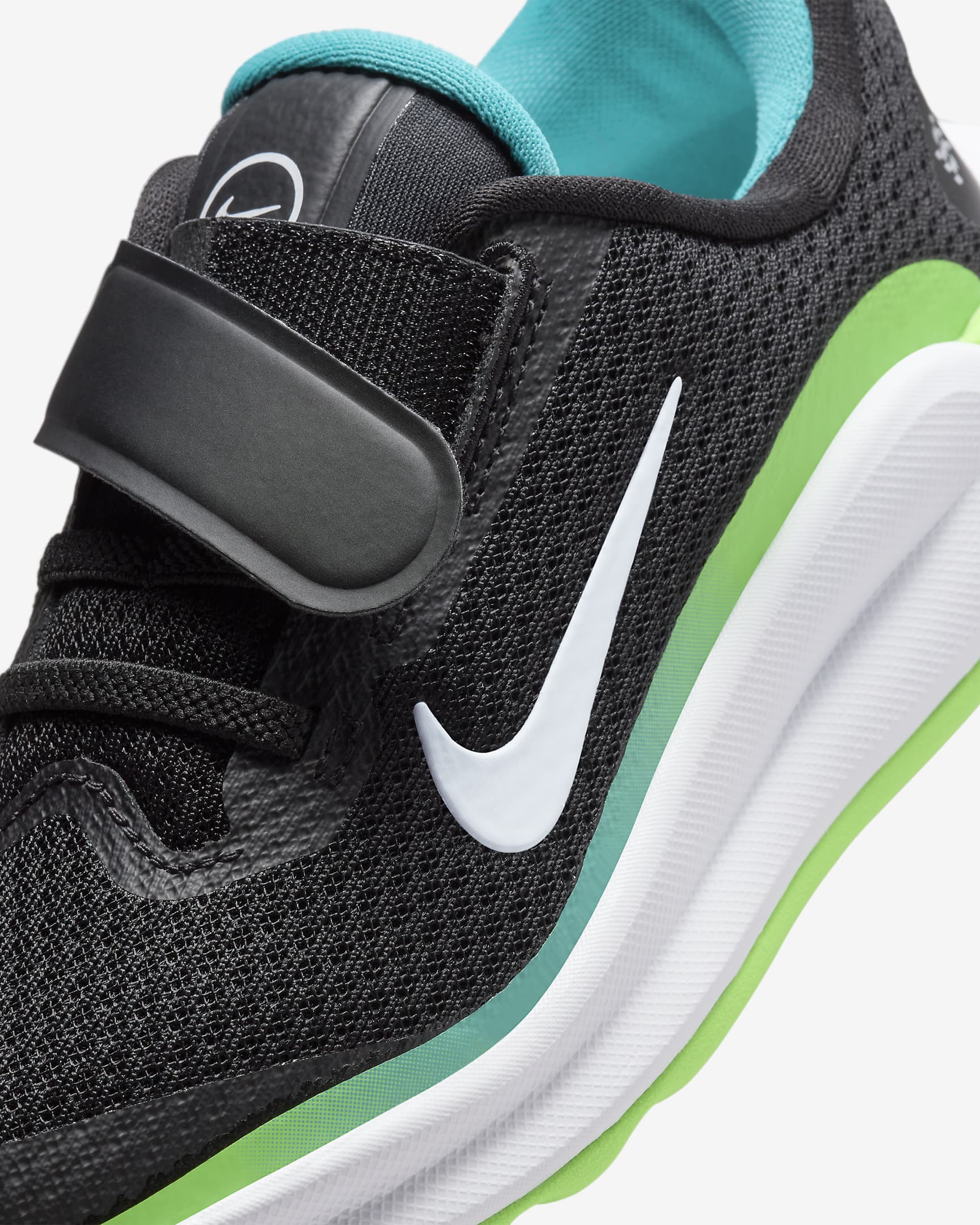 Nike Infinity Flow Little Kids' Shoes - Black/Aquamarine/Green Strike/Football Grey