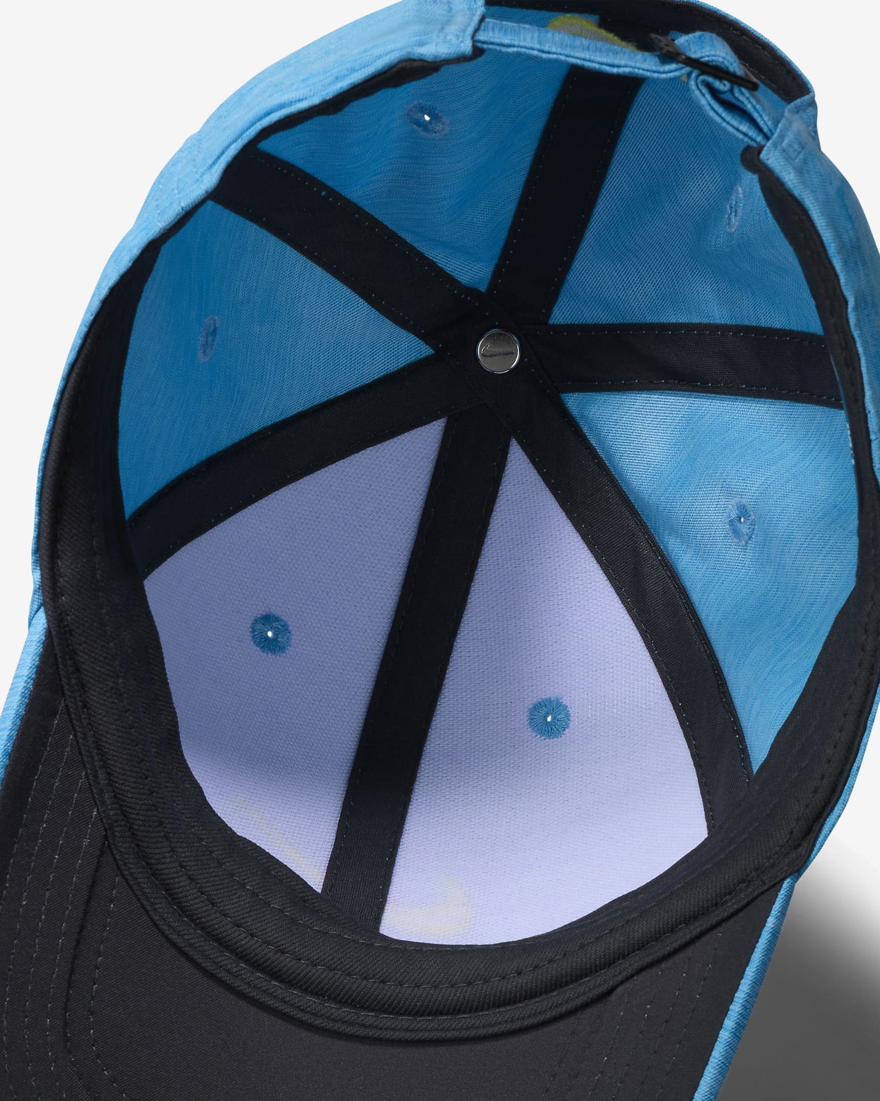 Nike Dri-FIT Club Structured Heathered Cap - Aquarius Blue/Photo Blue/Light Laser Orange