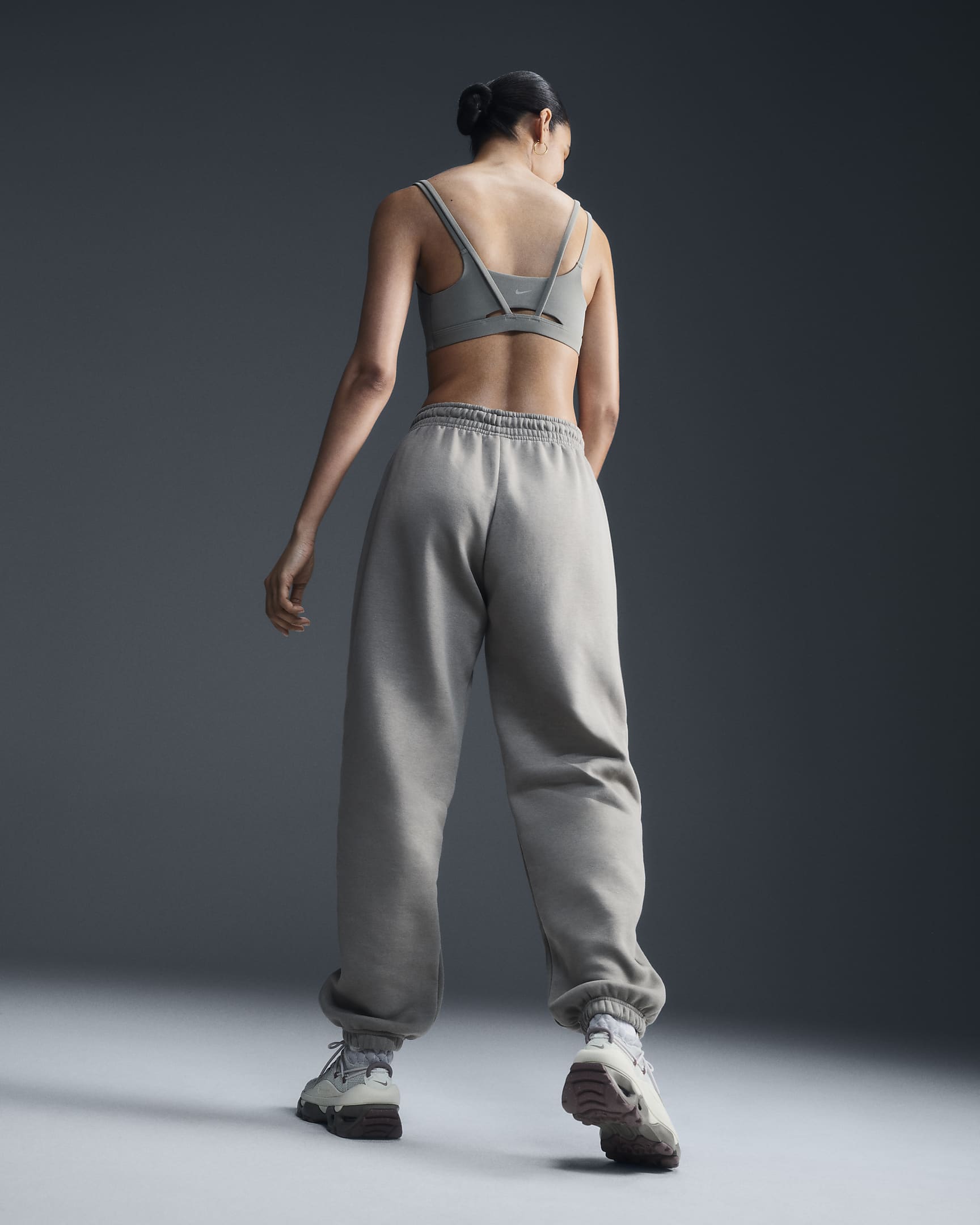 Nike Sportswear Phoenix Fleece Women's High-Waisted Oversized Sweatpants - Light Army/Sail