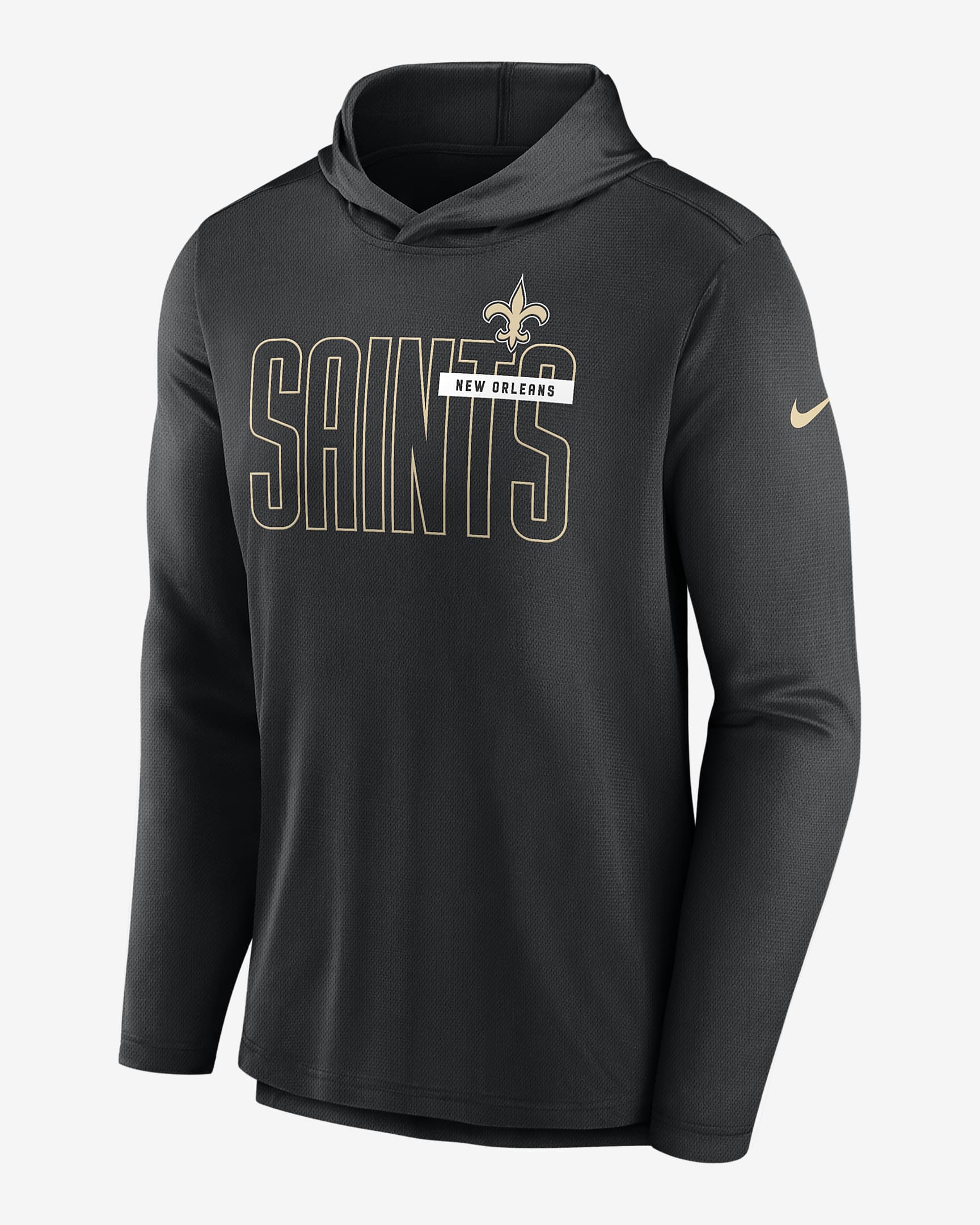 Nike Dri Fit Perform Nfl New Orleans Saints Mens Pullover Hoodie 