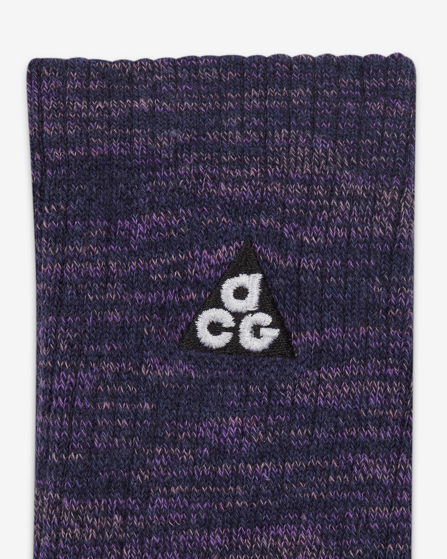 Nike ACG Everyday Cushioned Crew Socks (1 Pair) - Purple Ink/Black/Violet Dust/Summit White