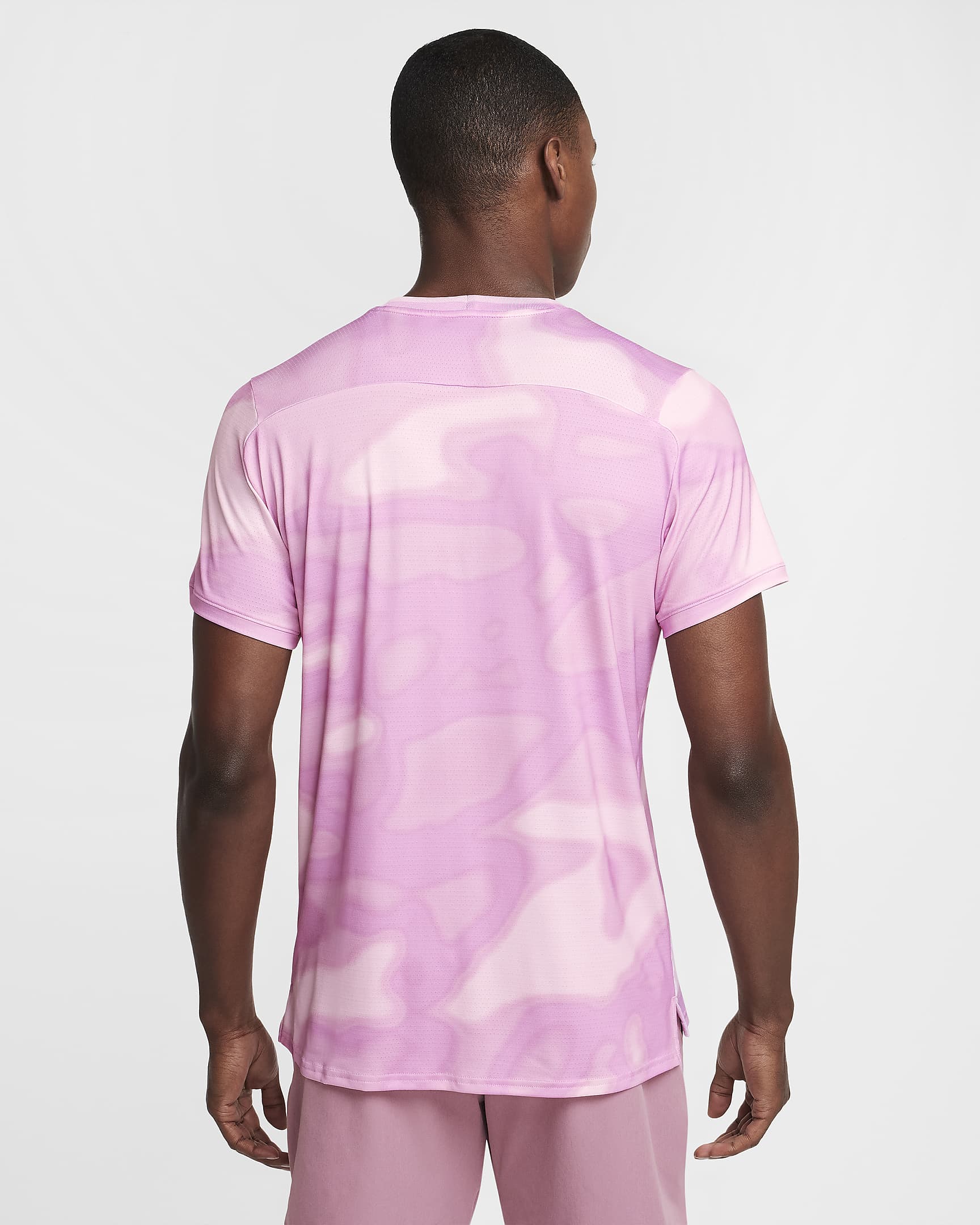 NikeCourt Advantage Dri-FIT-Tennisoberteil für Herren - Beyond Pink/Schwarz