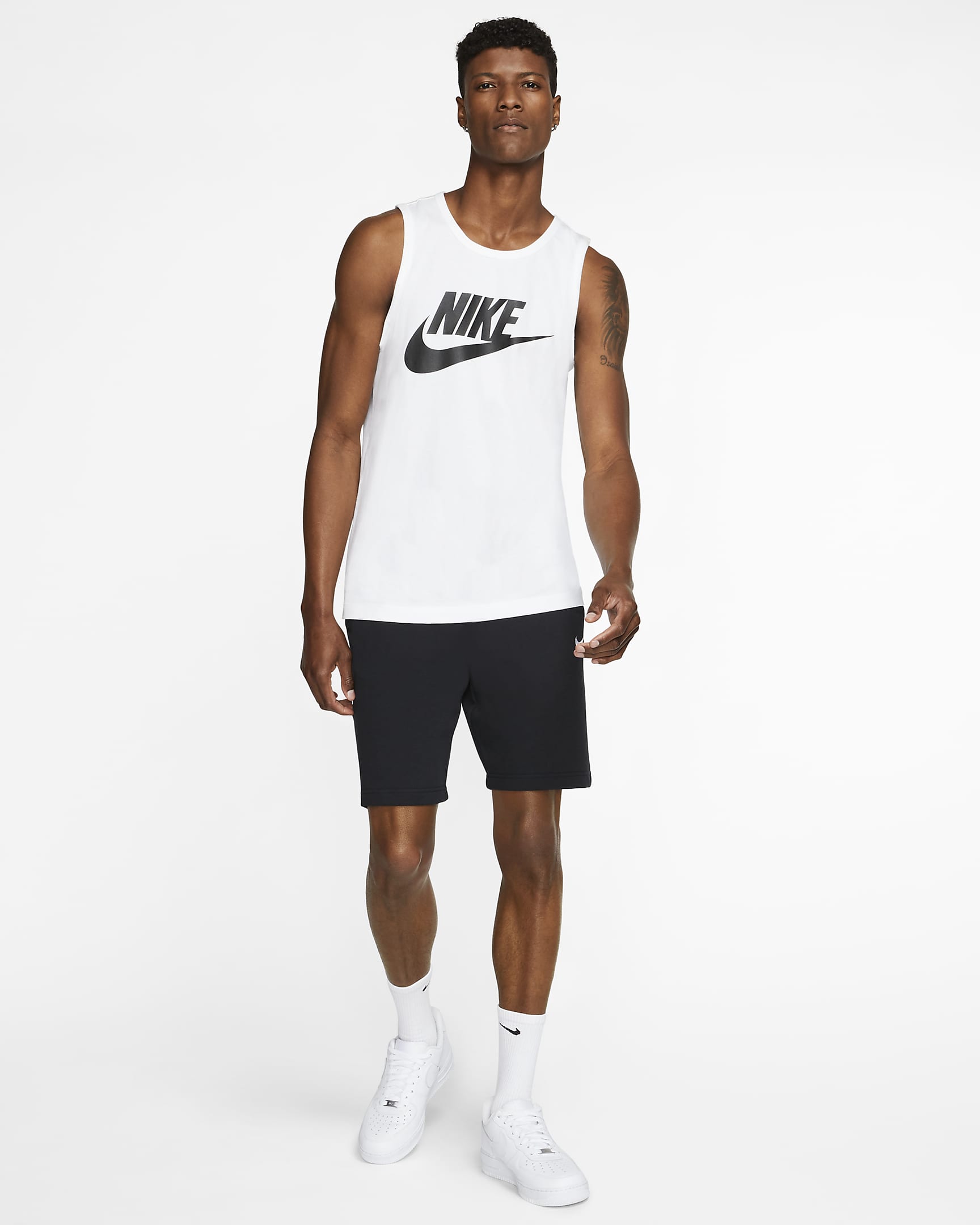 Nike Sportswear Men's Tank - White/Black