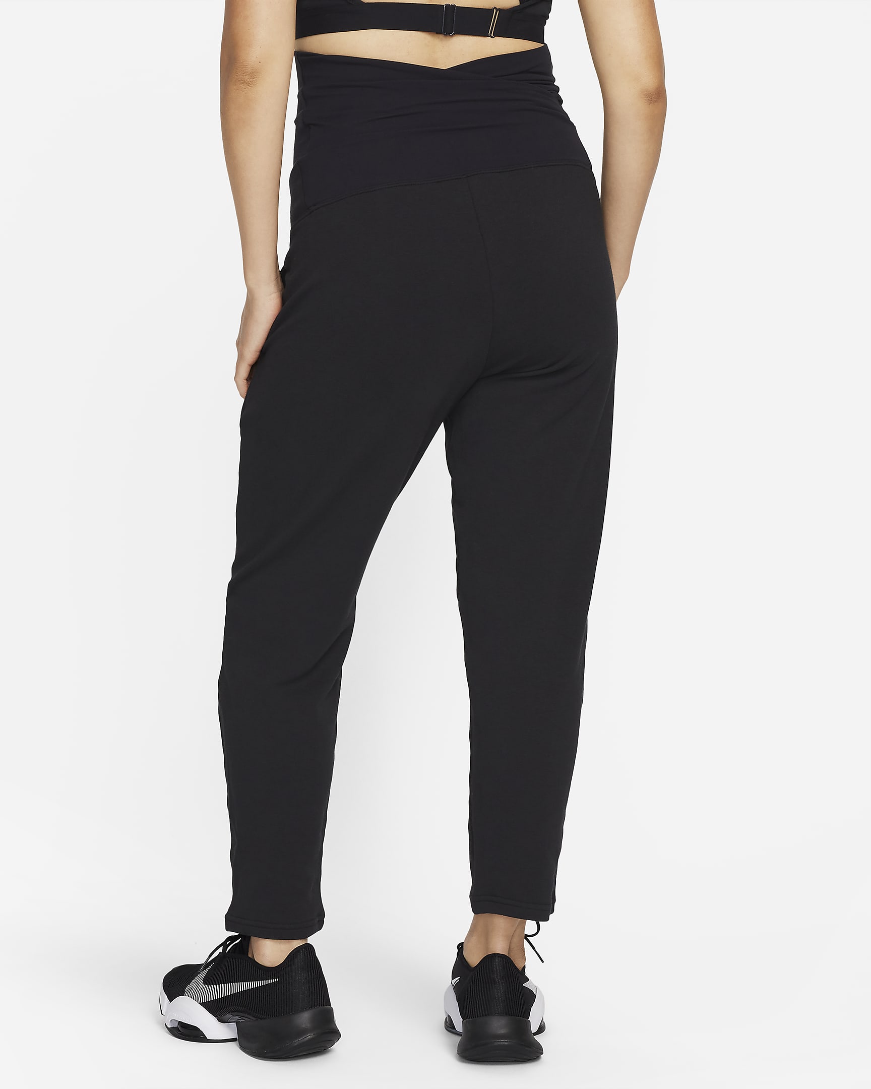 Nike One (M) Women's French Terry Pants (Maternity) - Black/White