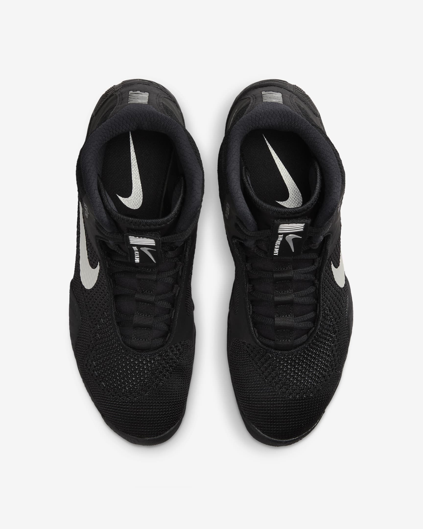 Tenis de lucha para hombre Nike Tawa - Negro/Negro/Plata metalizado