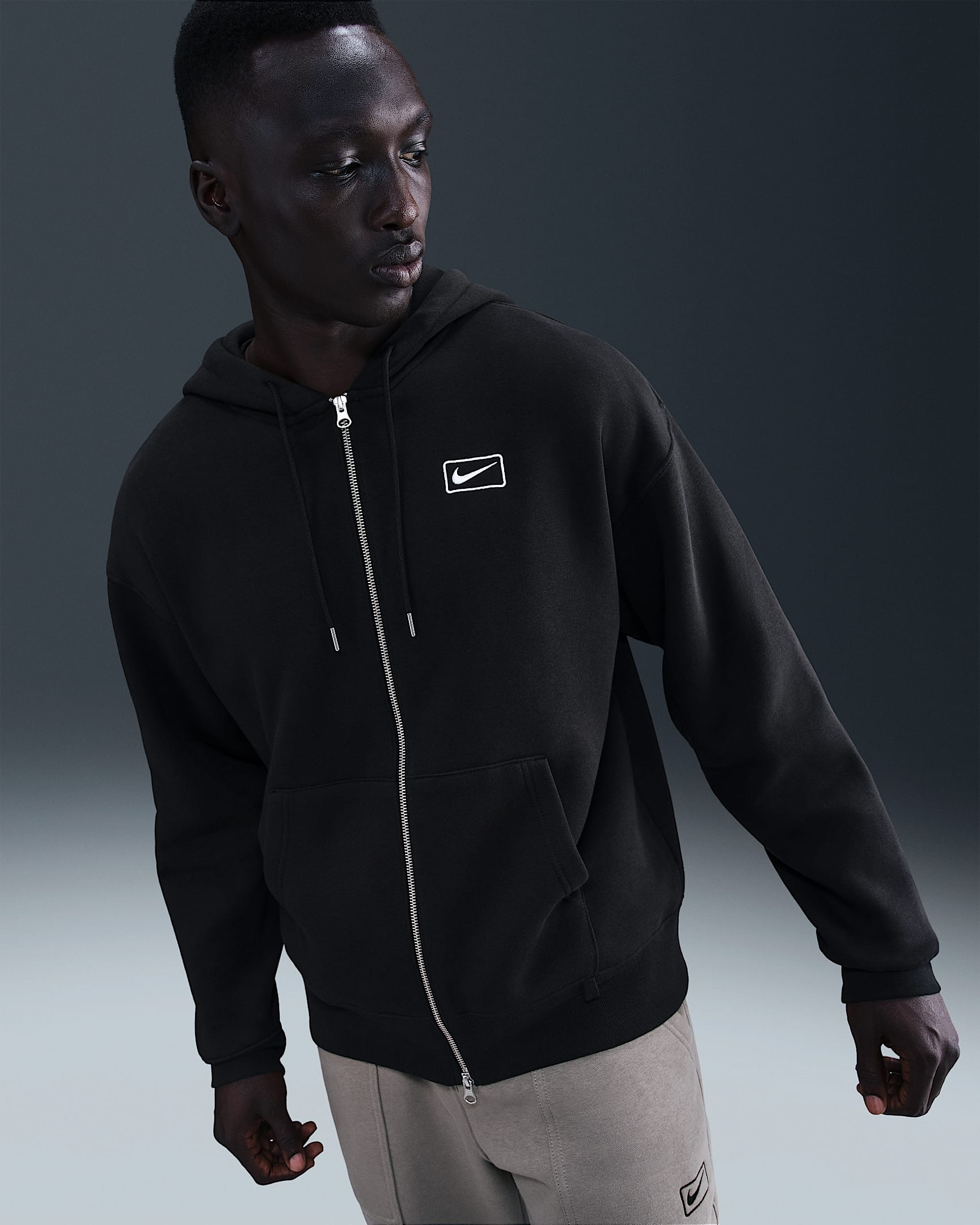 Nike Sportswear hettejakke til herre - Svart