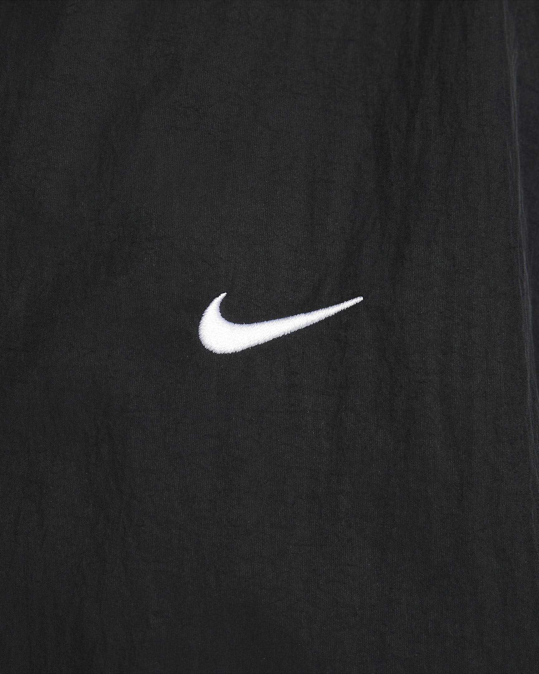 Nike Sportswear Solo Swoosh Dokuma Erkek Antrenman Ceketi - Siyah/Beyaz