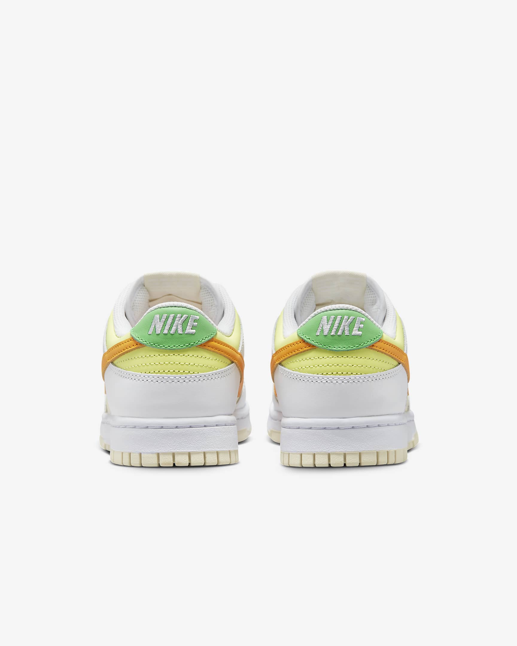 Nike Dunk Low Women's Shoes - White/Light Lemon Twist/Electric Algae/Sundial