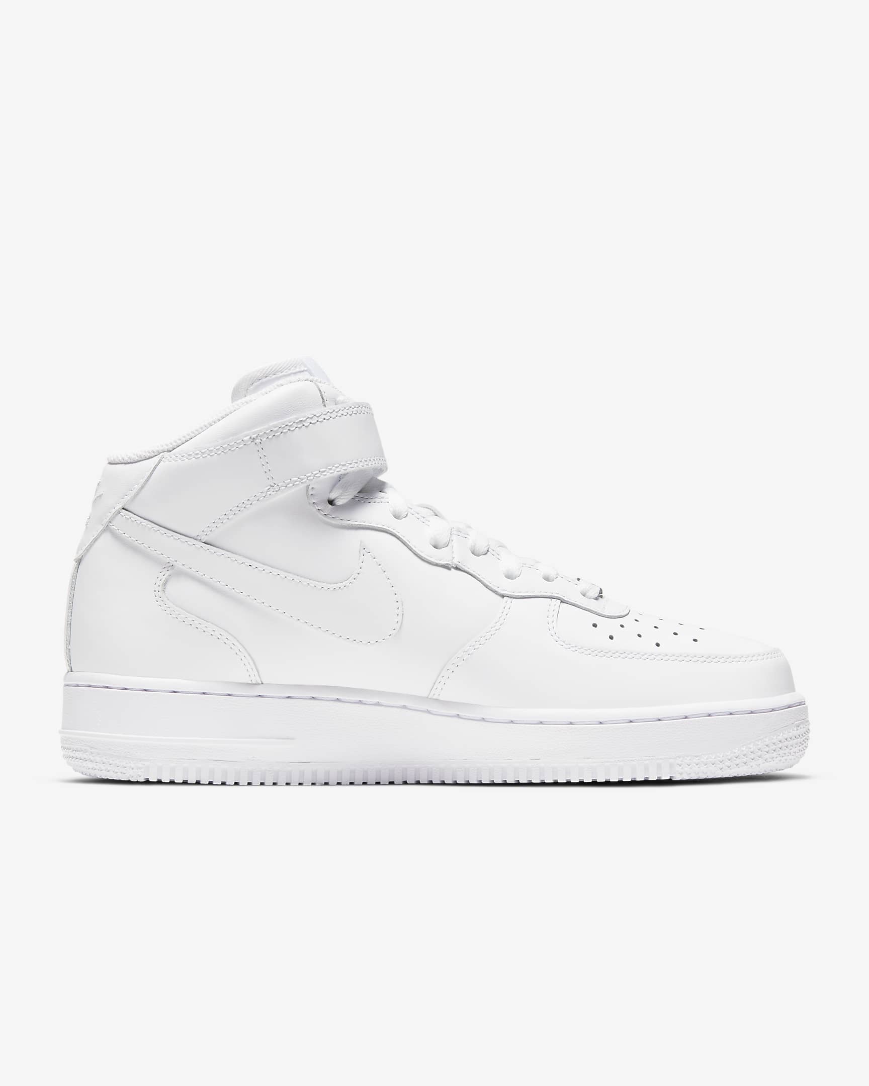 Sapatilhas Nike Air Force 1 '07 Mid para mulher - Branco/Branco/Branco