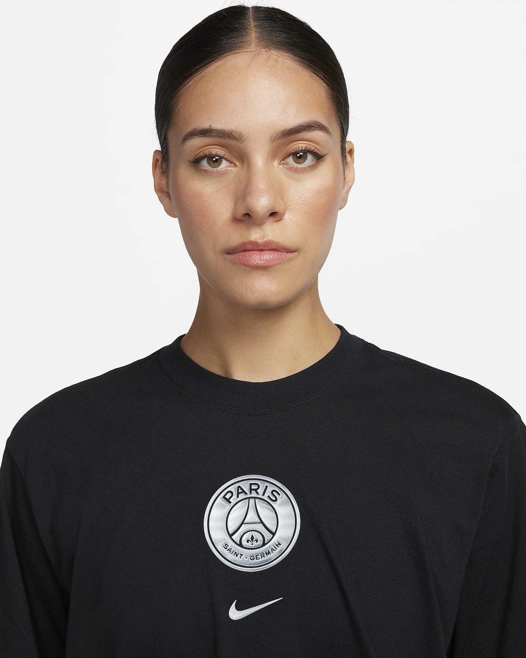 Paris SaintGermain Women's Nike Soccer Boxy TShirt.