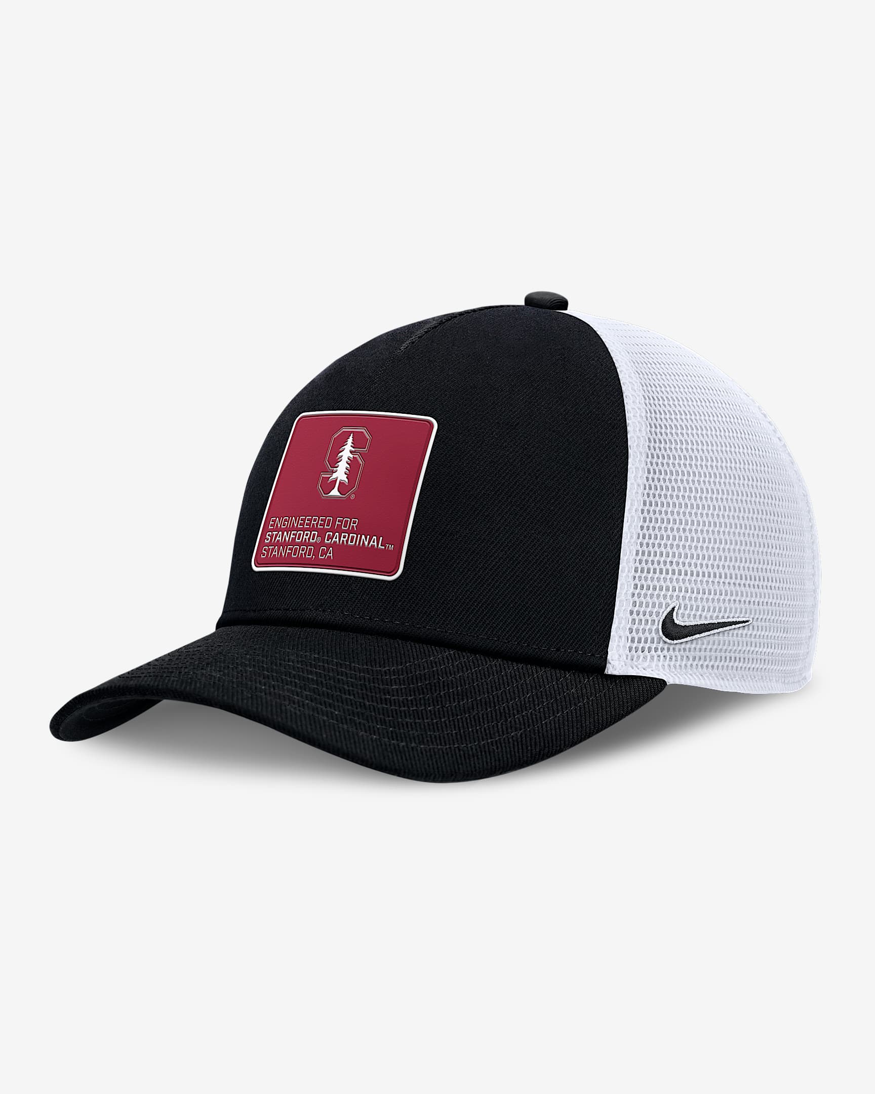 Gorra de rejilla universitaria Nike ajustable para hombre Stanford On-Field Rise Engineered - Negro