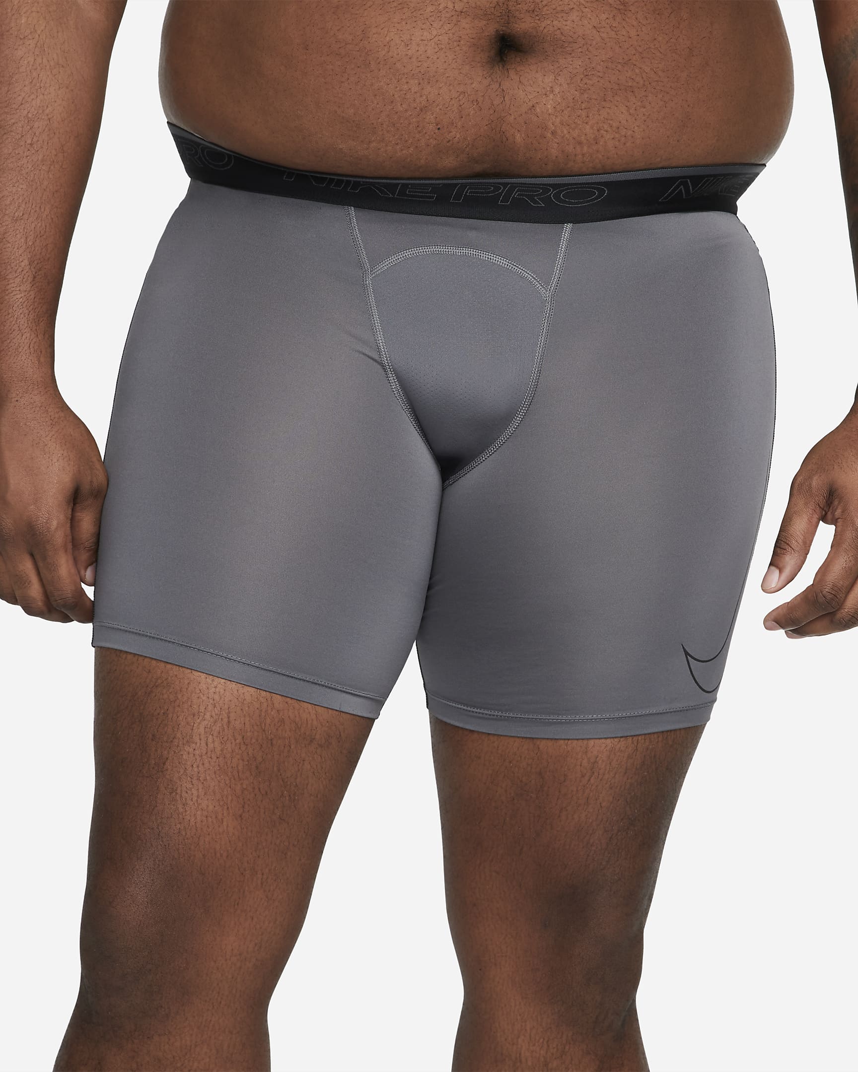 Nike Pro Dri-FIT Men's Shorts - Iron Grey/Black/Black