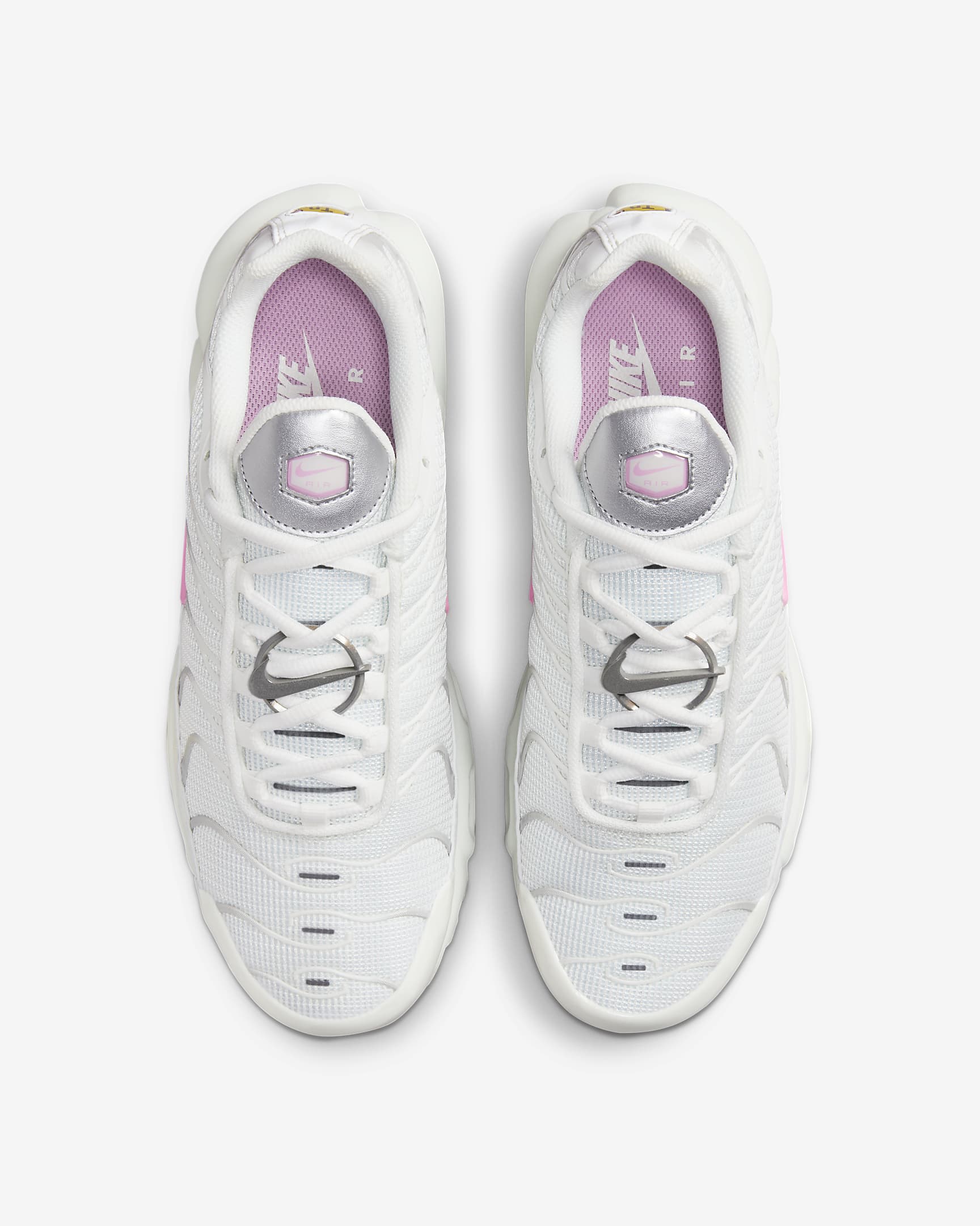 Nike Air Max Plus Women's Shoes - Summit White/Grey Fog/Metallic Silver/Pink Rise