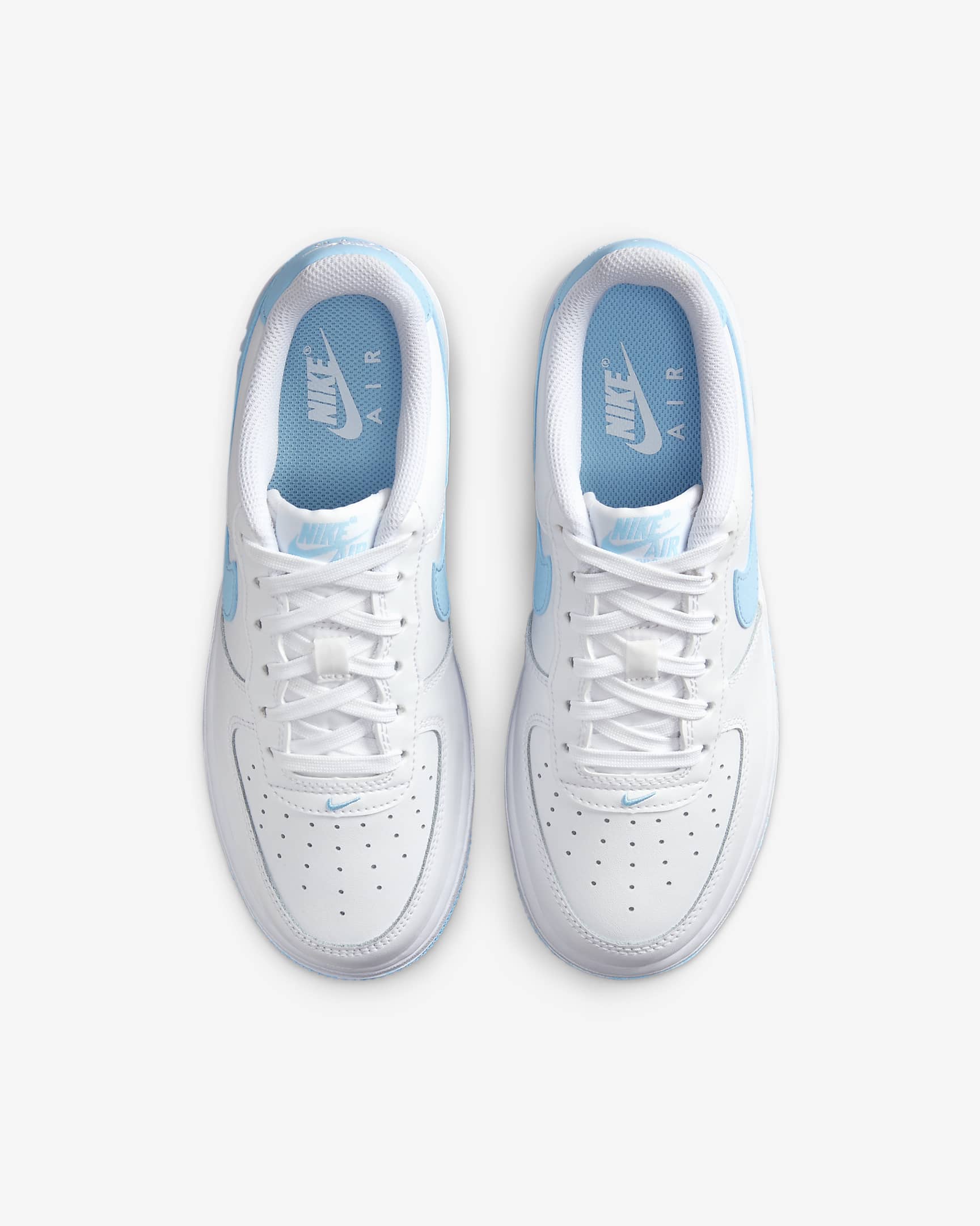 Nike Air Force 1 Zapatillas - Niño/a - Blanco/Blanco/Aquarius Blue