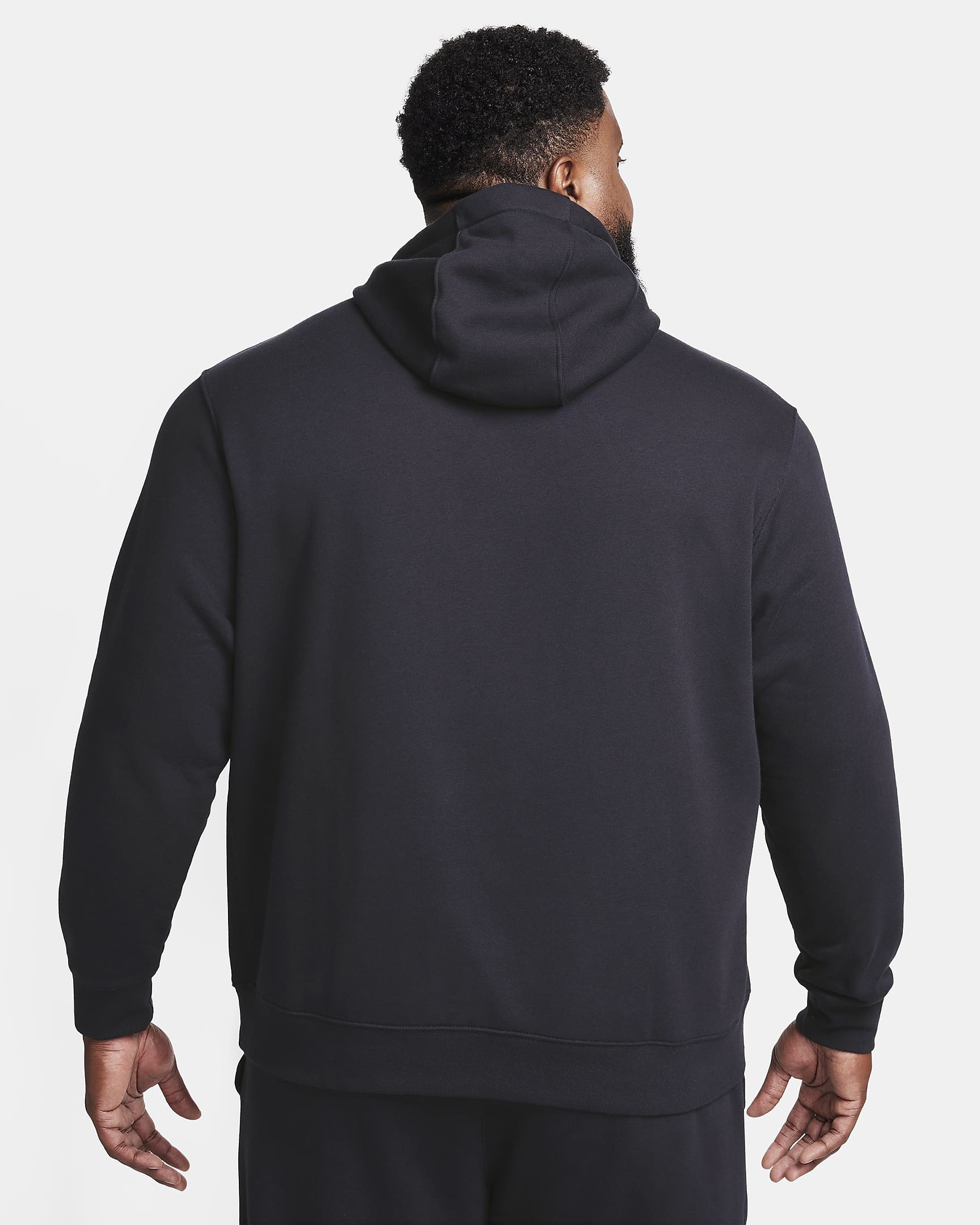 Nike Club Fleece Men's Patch Pullover Hoodie - Black/Black