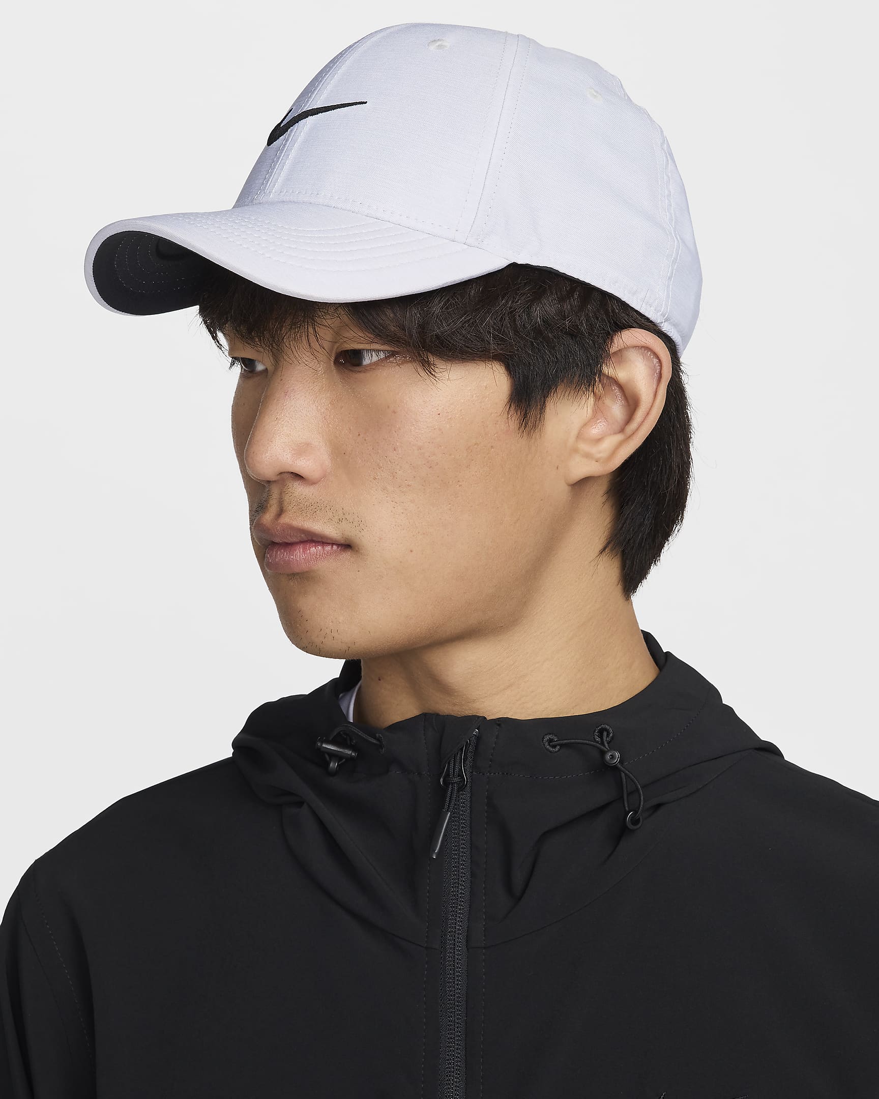 Nike Dri-FIT Club Structured Heathered Cap - Cement Grey/Black