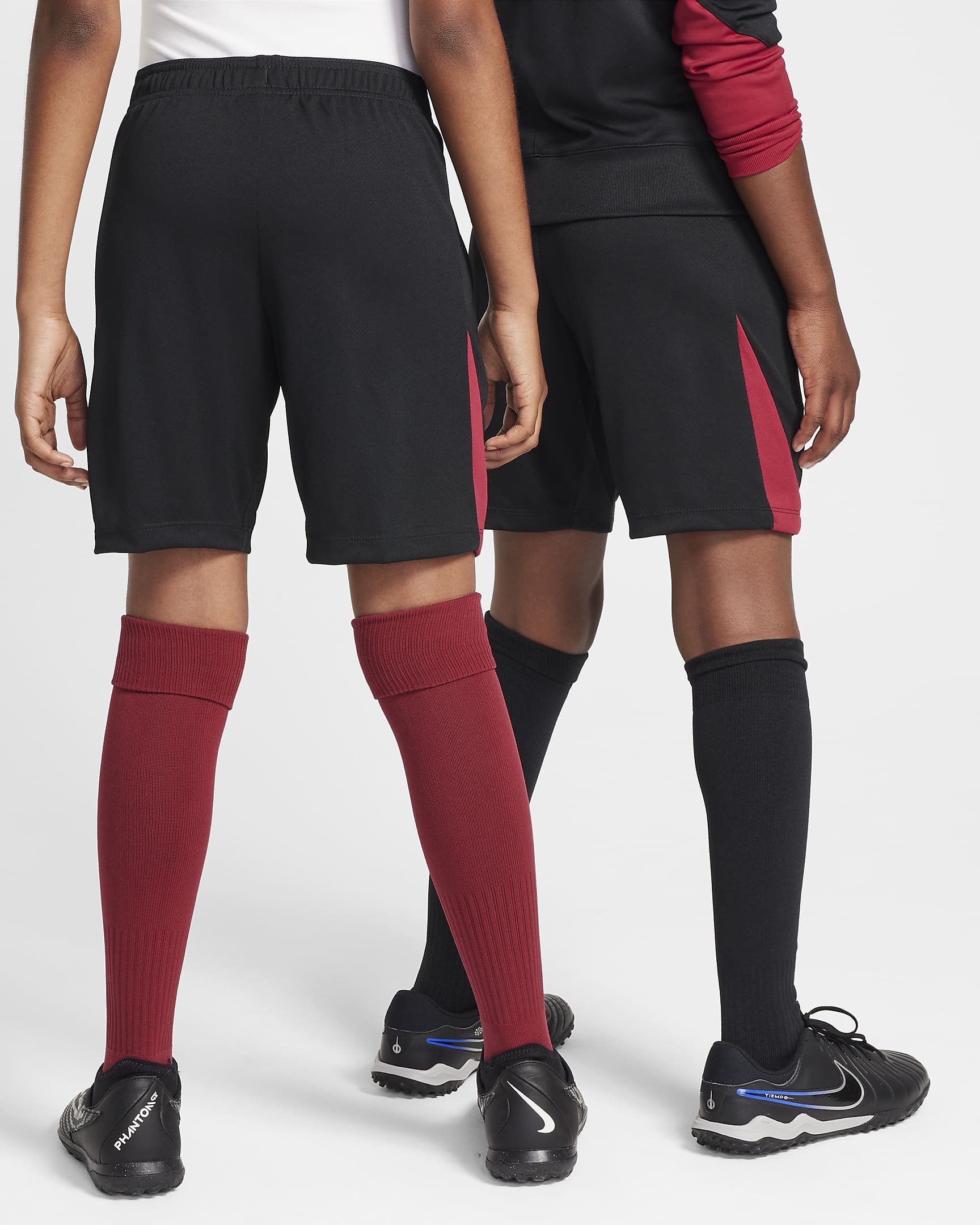 F.C. Barcelona Strike Older Kids' Nike Dri-FIT Football Knit Shorts - Black/Noble Red/Deep Royal Blue/Light Orewood Brown