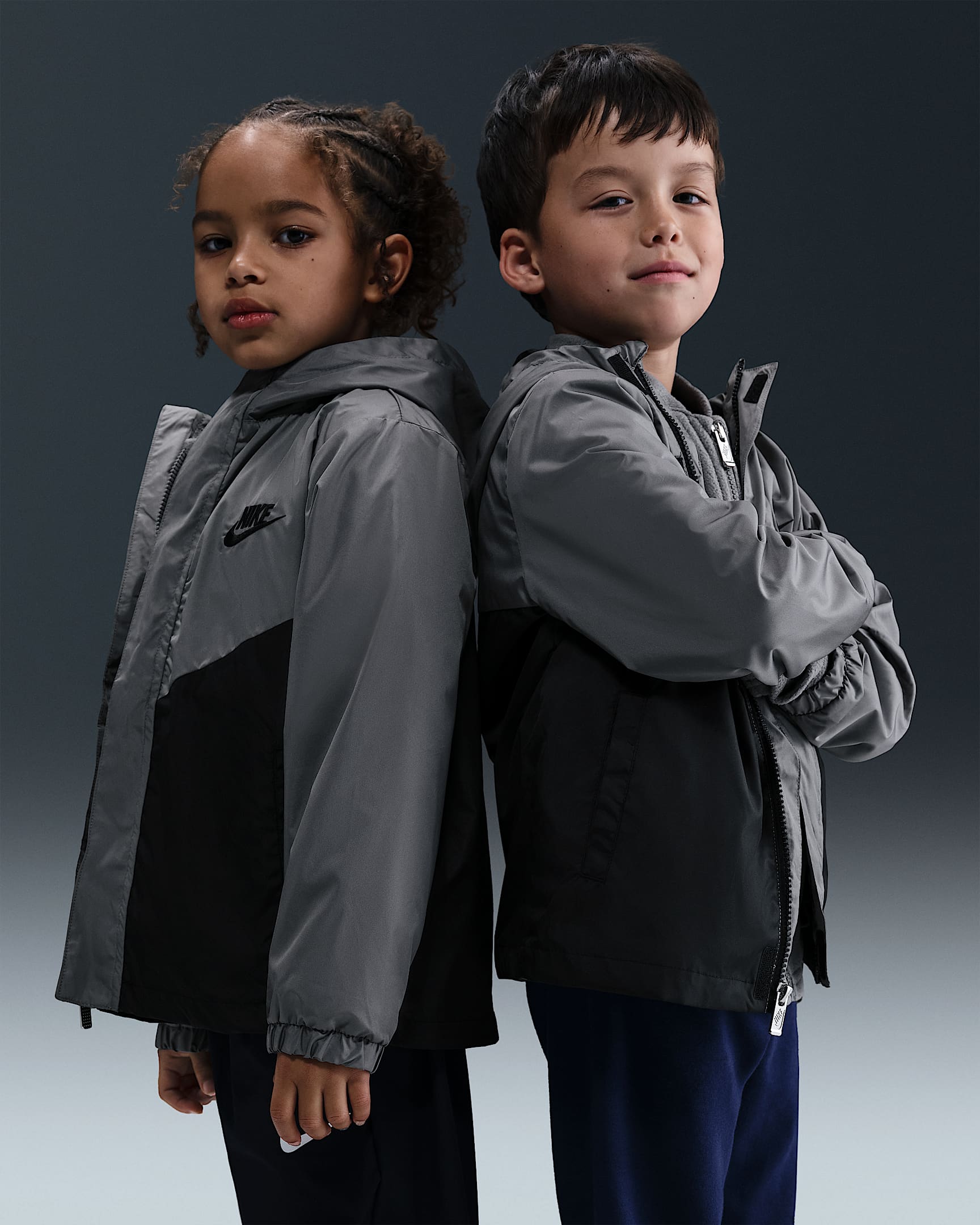 Nike Little Kids' System Jacket - Smoke Grey