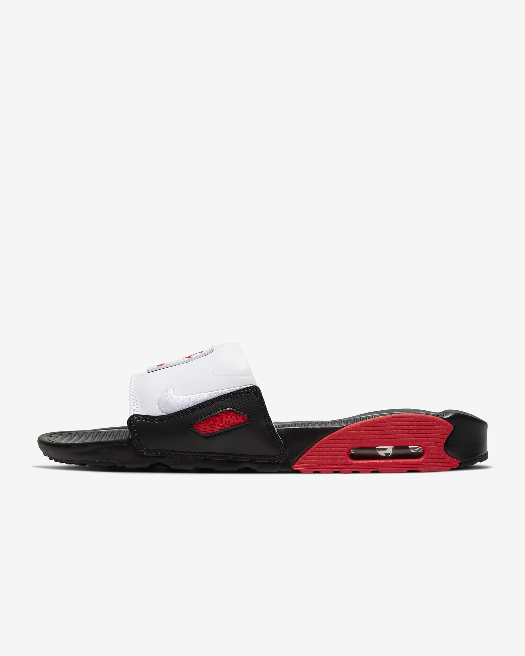 Nike Air Max 90 Slides - Schwarz/Chile Red/Weiß