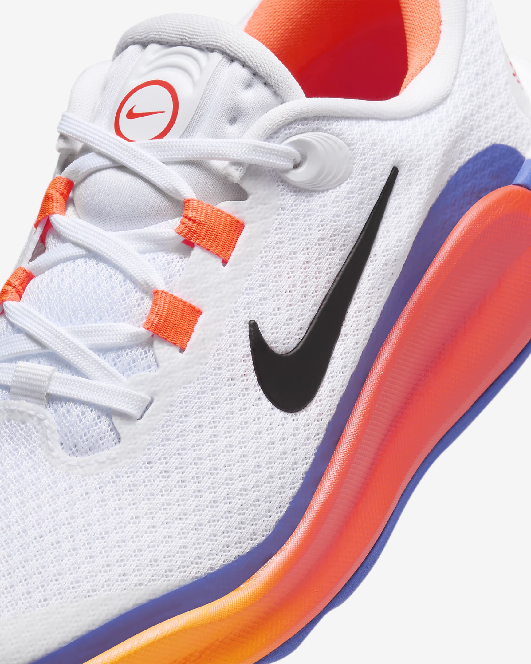 Tenis de correr para niños grandes Nike Infinity Flow - Blanco/Azul astronómico/Naranja total/Negro