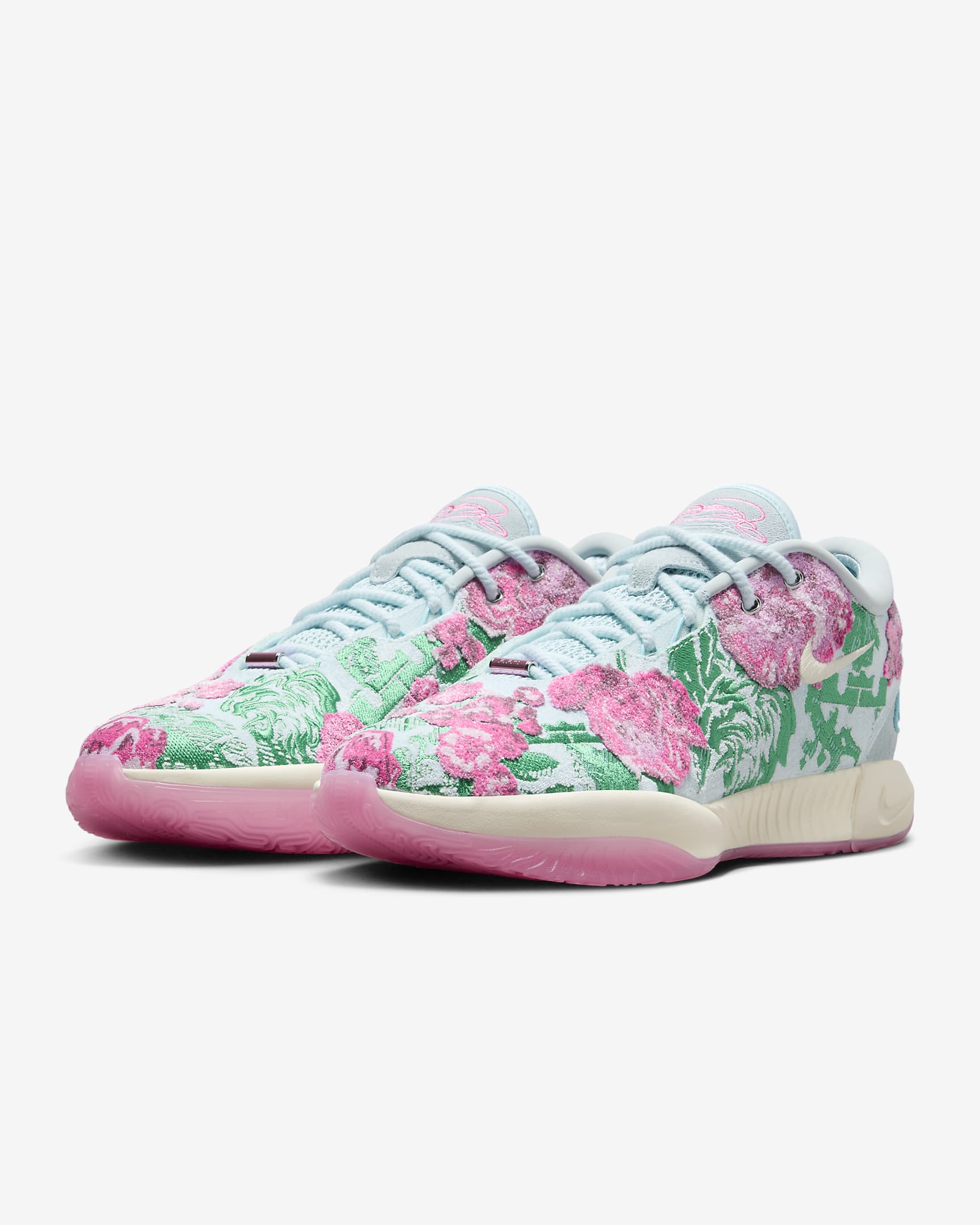 Sapatilhas de basquetebol LeBron XXI Premium - Azul Glacier/Verde Stadium/Rosa Beyond/Coconut Milk