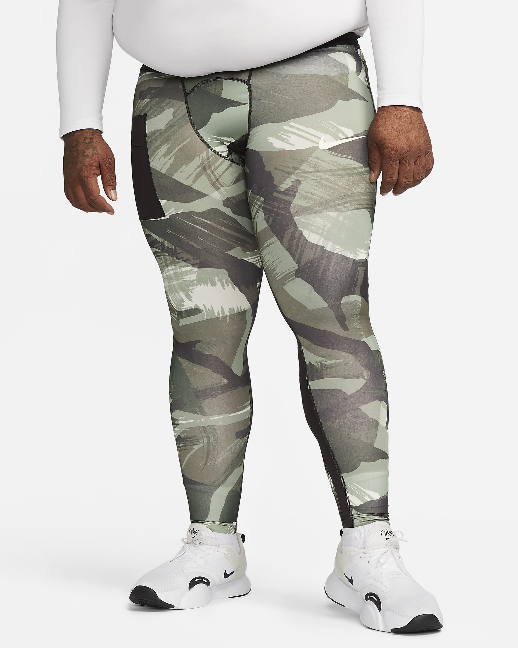 Nike Pro DriFIT Men's Camo Tights. Nike LU