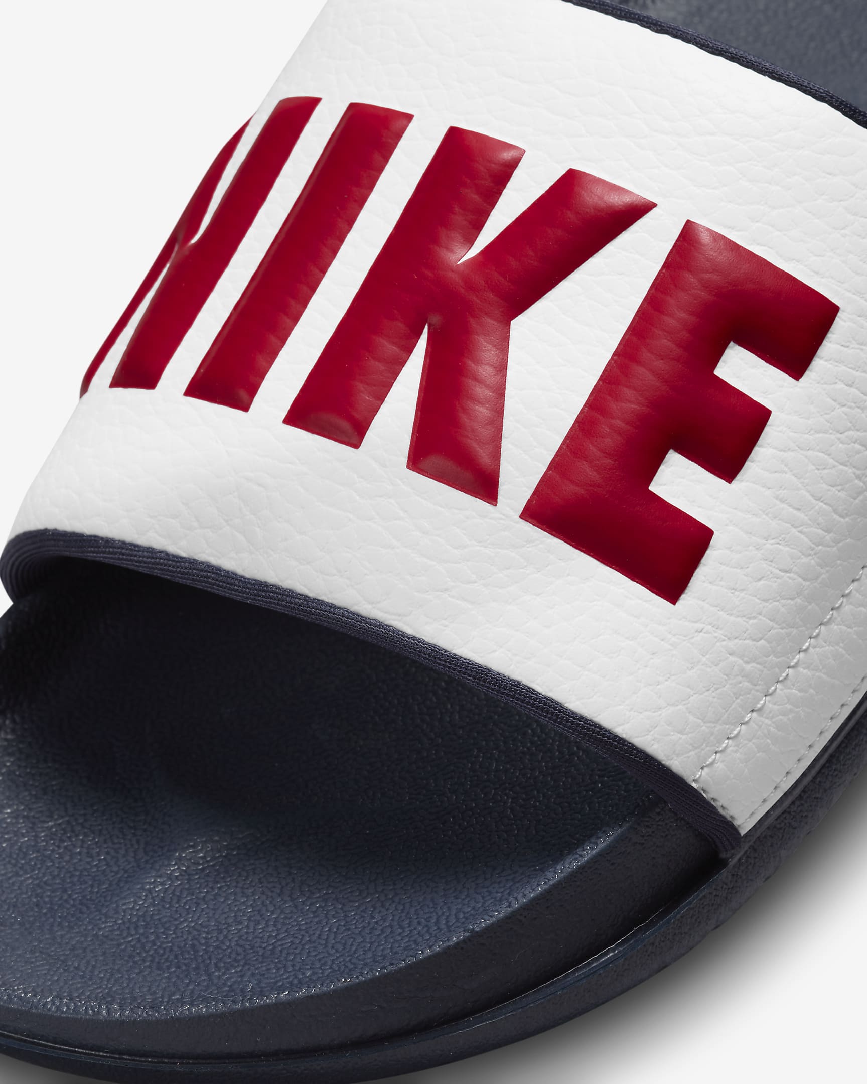 Nike Offcourt Men's Slides - White/Obsidian/Gym Red