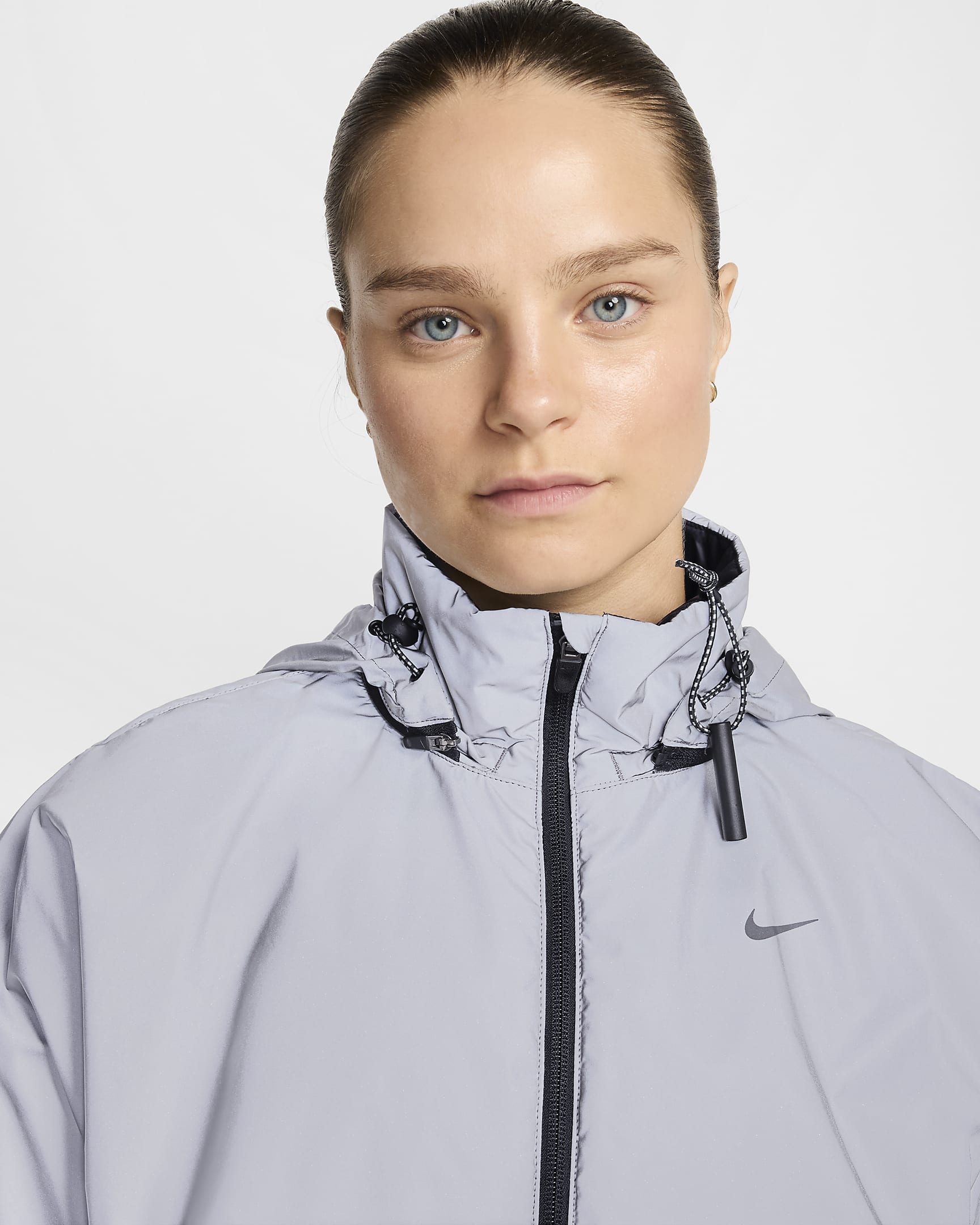 Veste de running réfléchissante Therma-FIT Nike Running Division pour femme - Noir/Silver