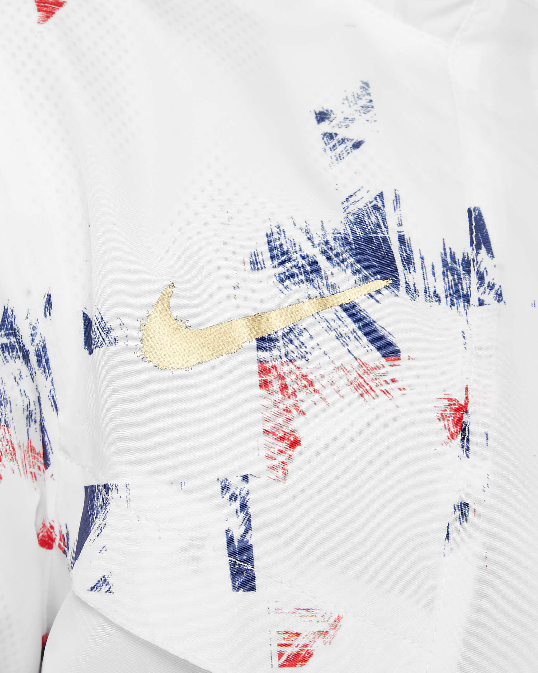 Paris Saint-Germain Amplify Windrunner Nike voetbalanorak voor jongens - Wit/Wit/Metallic Gold