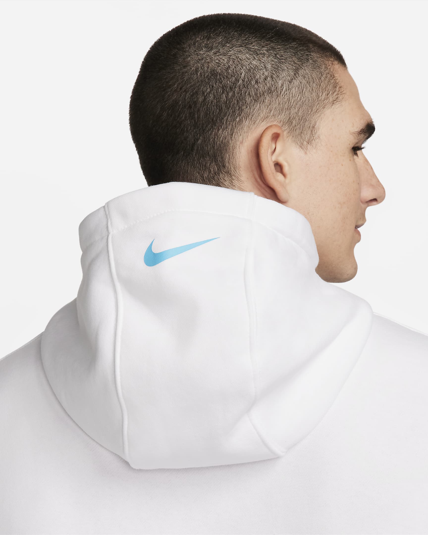 Sweat à capuche en tissu Fleece Nike Sportswear pour homme - Blanc