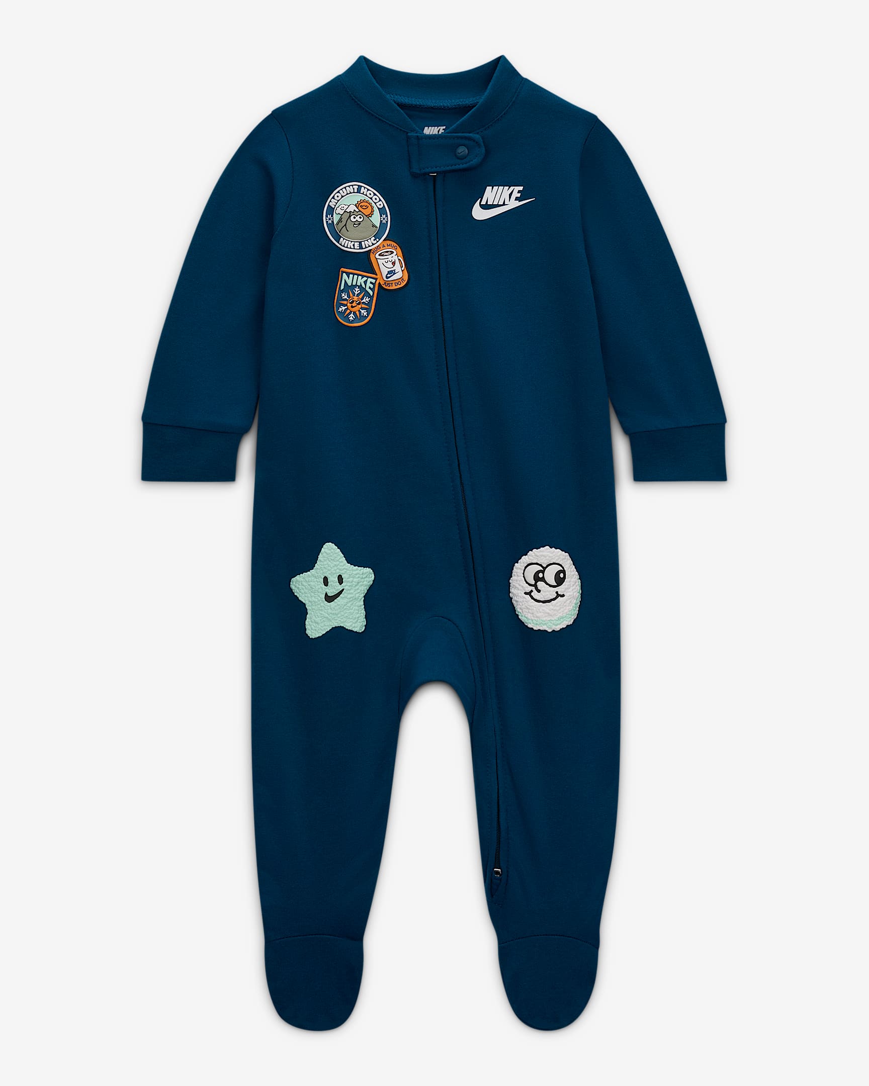 Nike Baby (0-9M) Footed Coverall - Blue Force