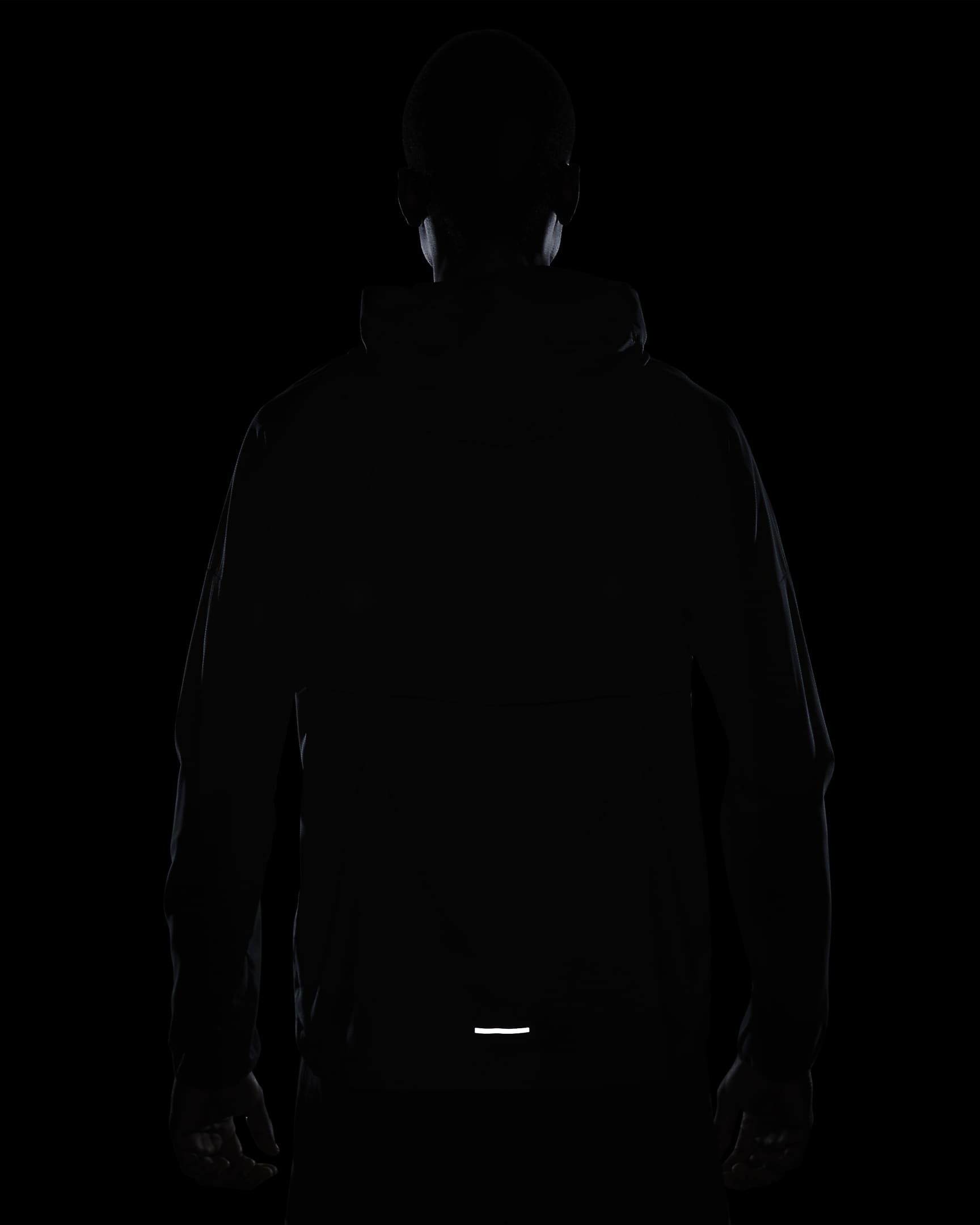 Nike Windrunner Repel-Laufjacke für Herren - Schwarz/Schwarz