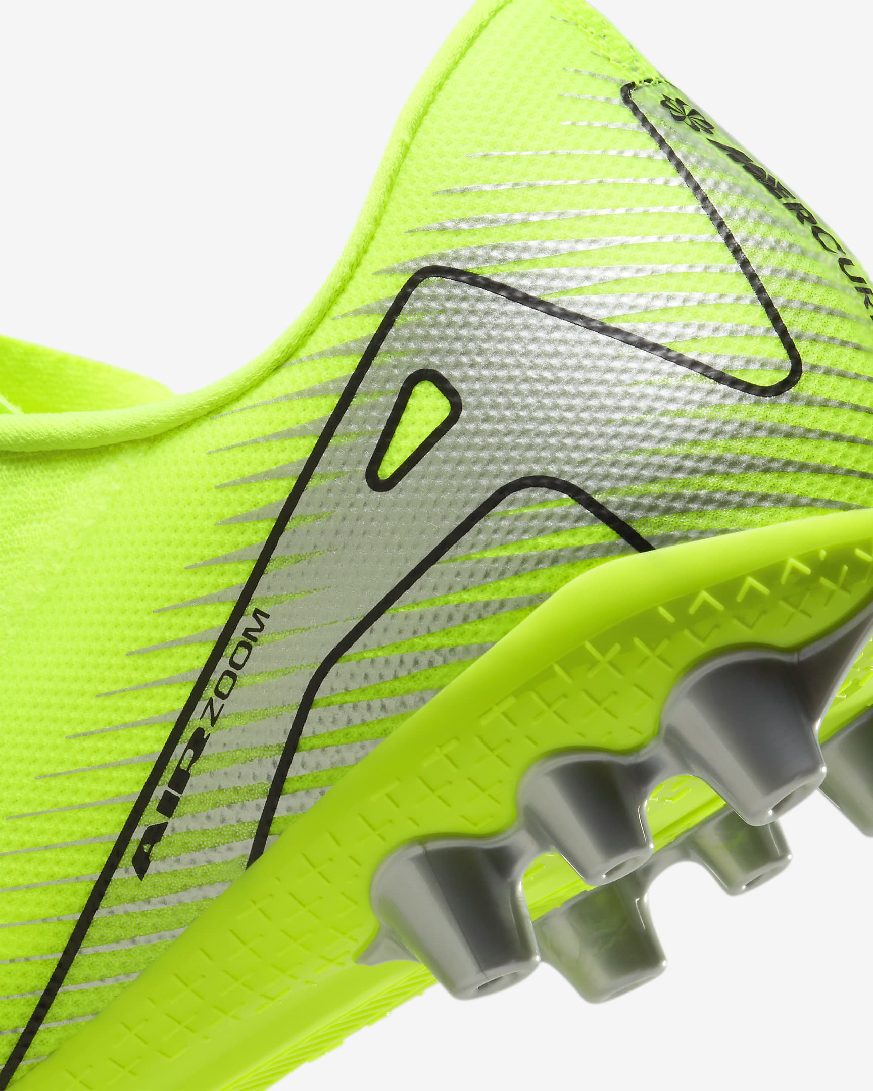 Chaussure de foot à crampons basse pour terrain synthétique Nike Mercurial Vapor 16 Academy - Volt/Noir