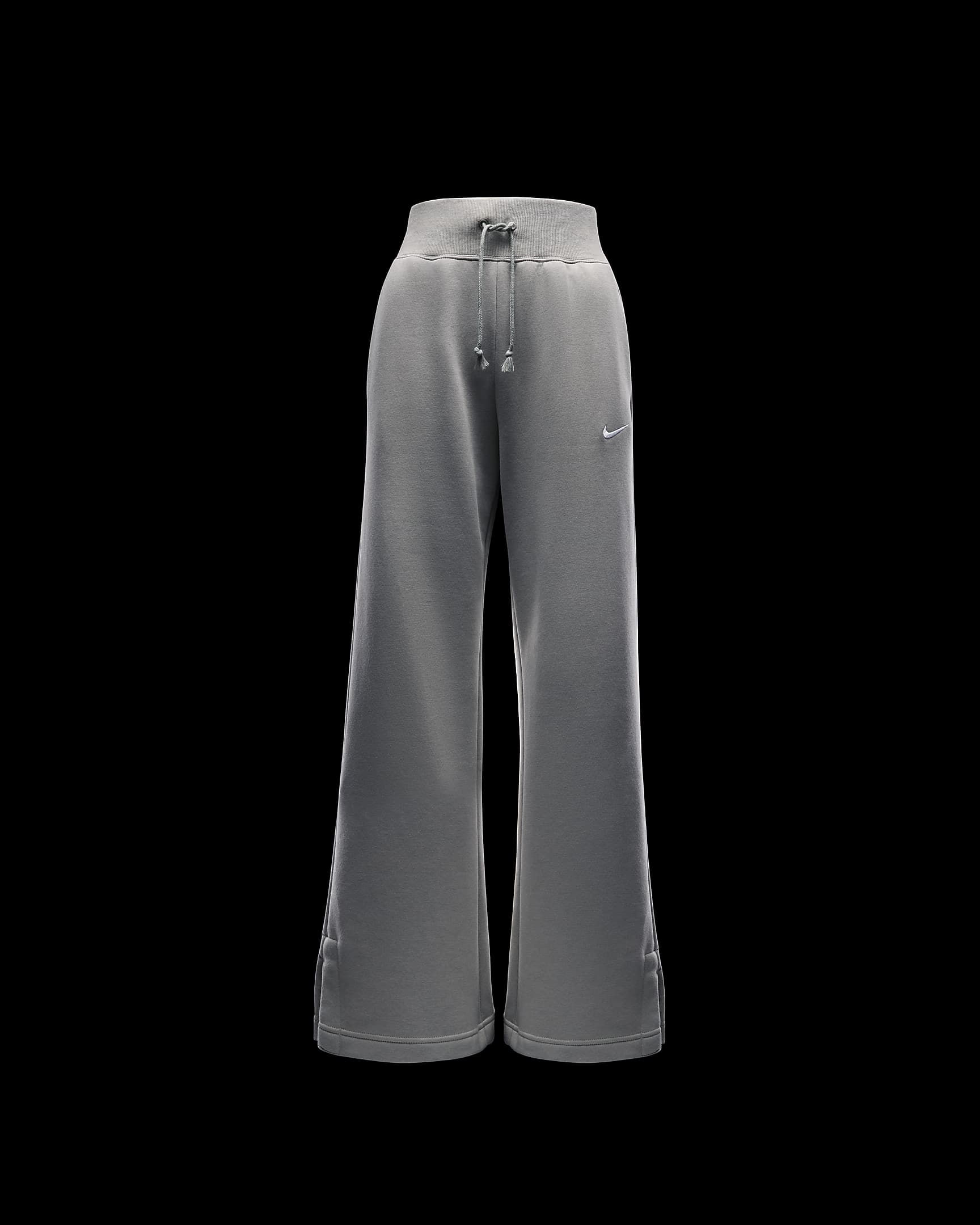 Nike Sportswear Phoenix Fleece-sweatpants med høj talje og brede ben til kvinder - Light Army/Sail