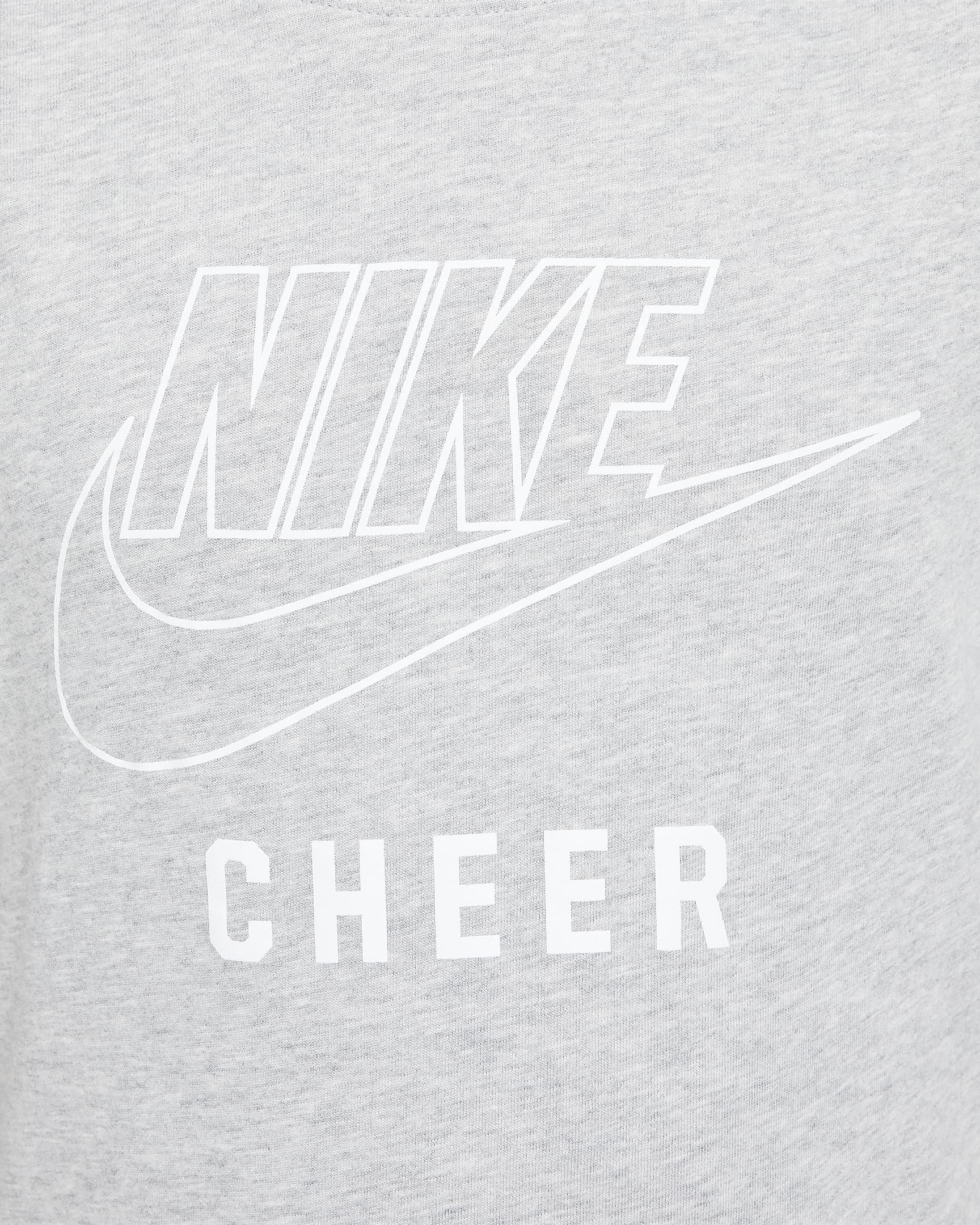 Nike Swoosh Big Kids' Cheer T-Shirt - Dark Grey Heather