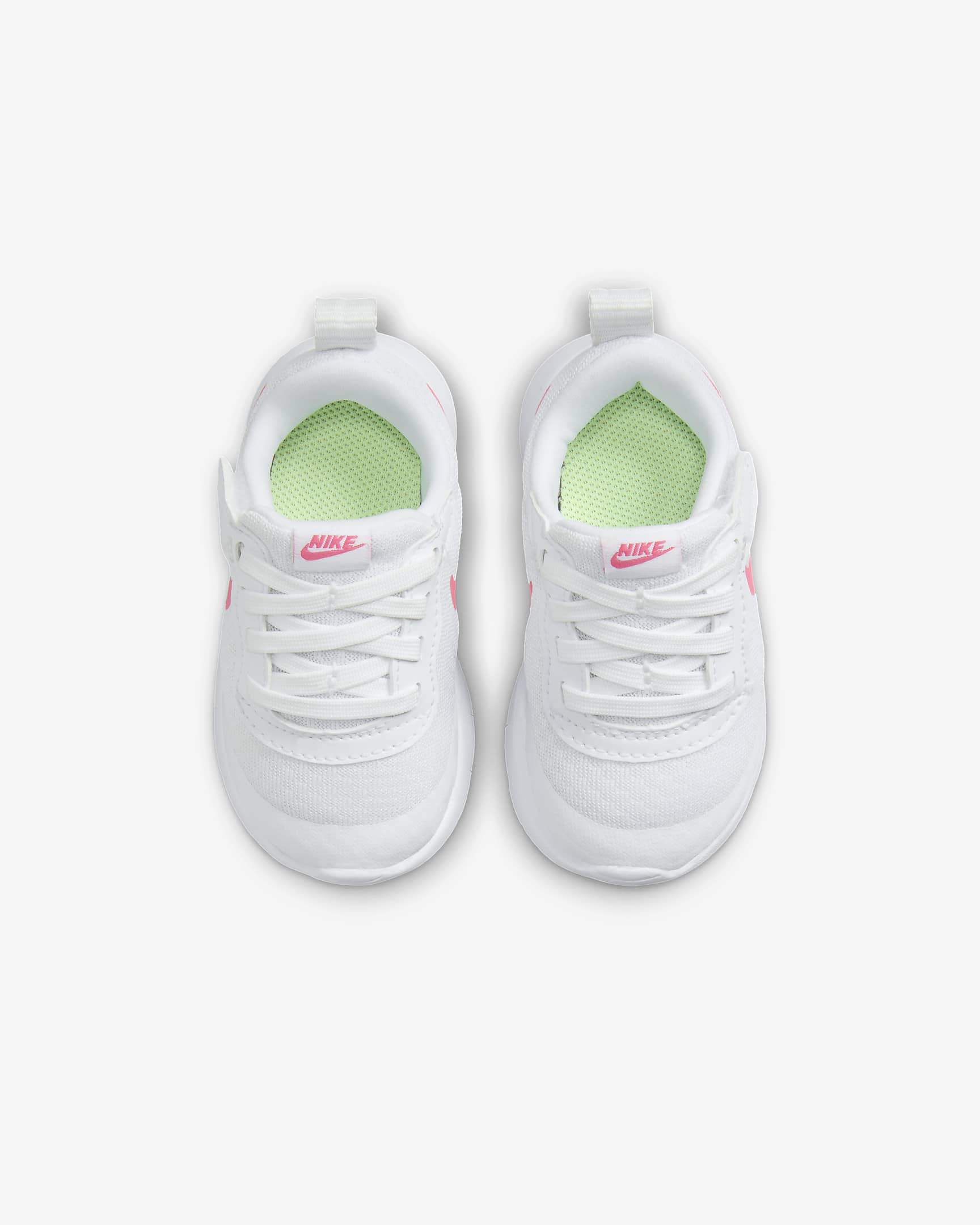 Tenis para bebé e infantil Nike Tanjun EasyOn - Blanco/Voltio ligero/Negro/Rosa margarita