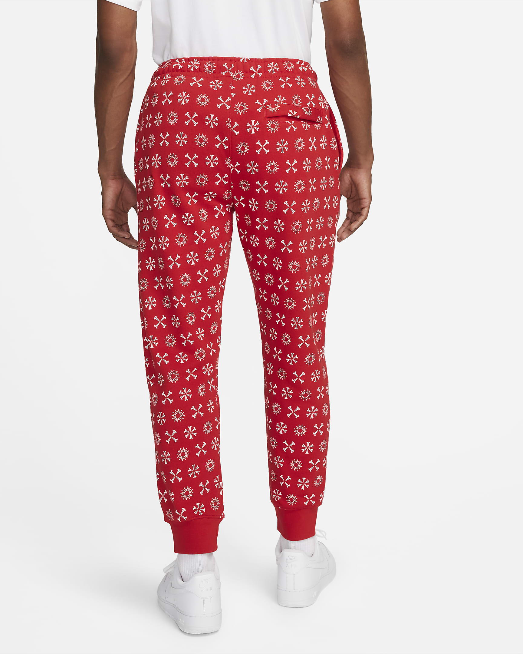 Nike Sportswear Club Fleece Men's Monogram Joggers - University Red