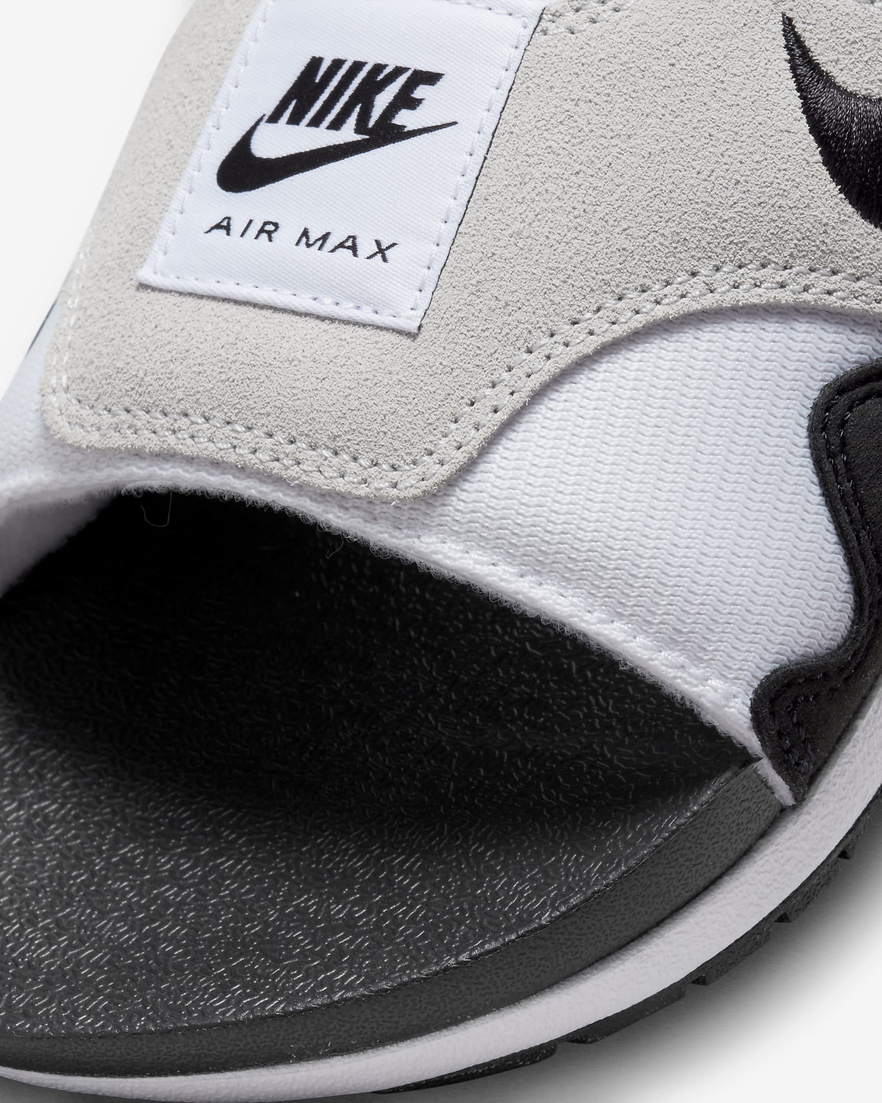 Nike Air Max 1 Herren-Badeslipper - Weiß/Light Neutral Grey/Schwarz