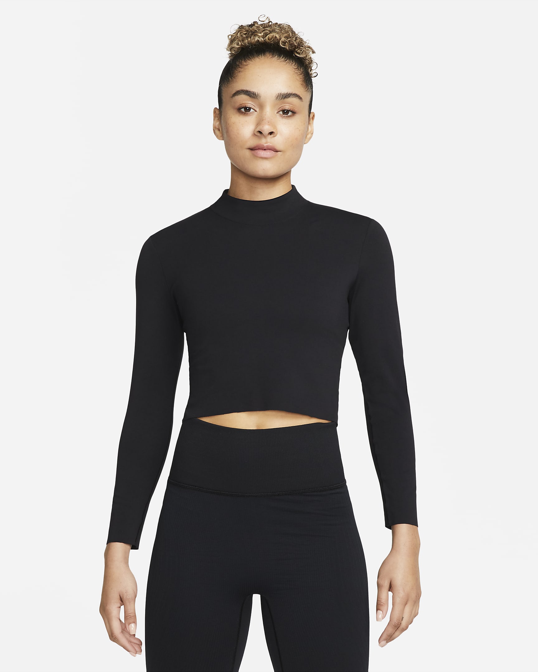 Nike Yoga DriFIT Luxe Women's Long Sleeve Crop Top. Nike IL