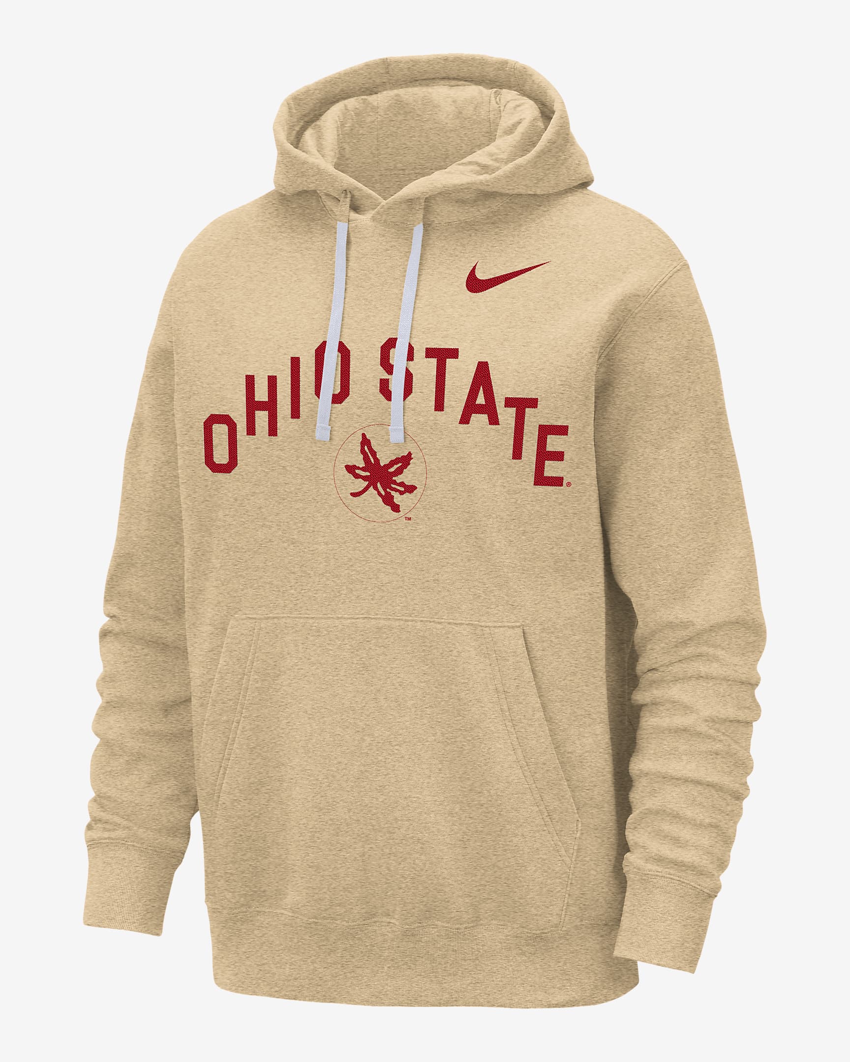 Ohio State Club Fleece Men's Nike College Pullover Hoodie. Nike.com